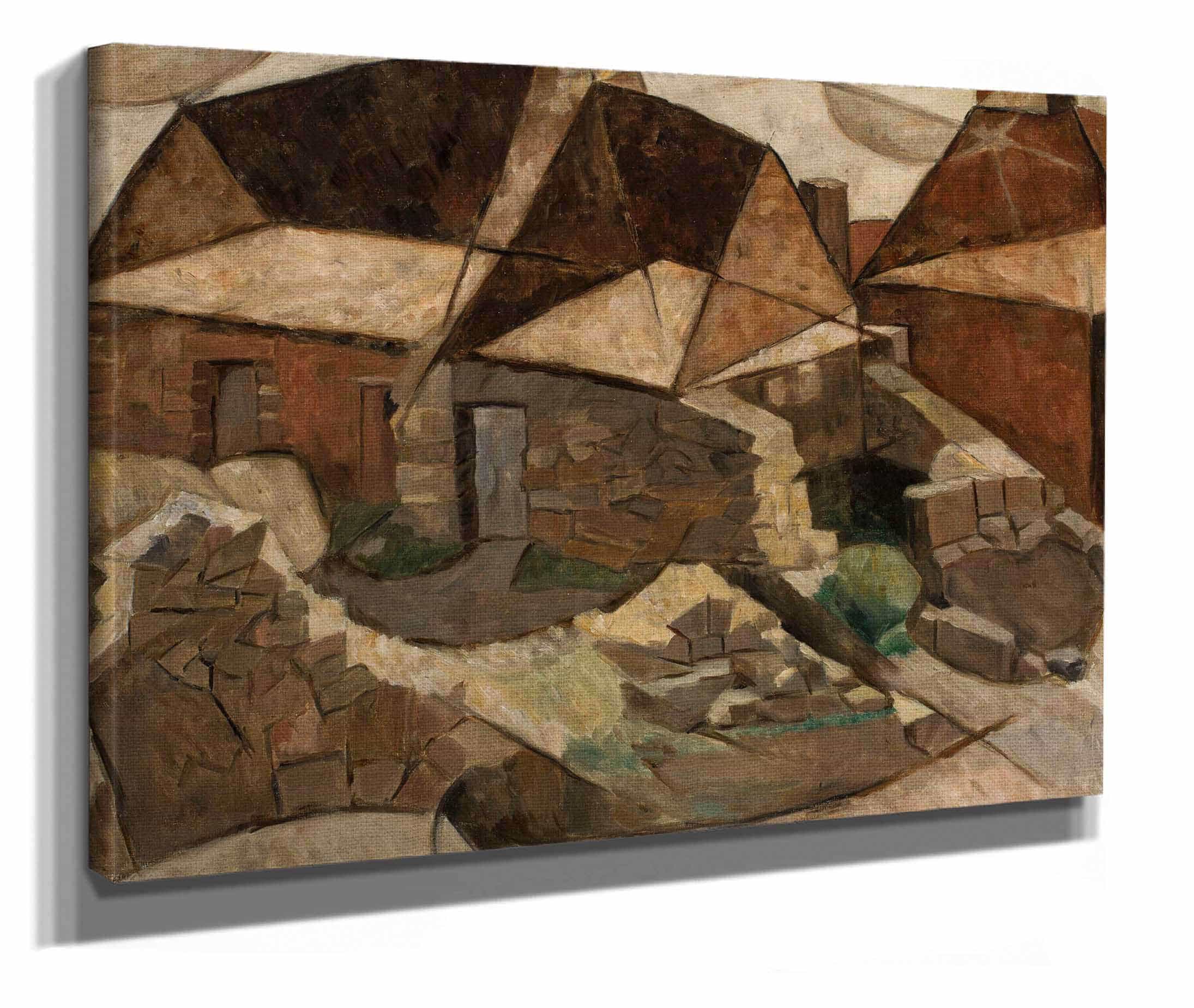 Landscape With Houses by Tadeusz Makowski - Image 2