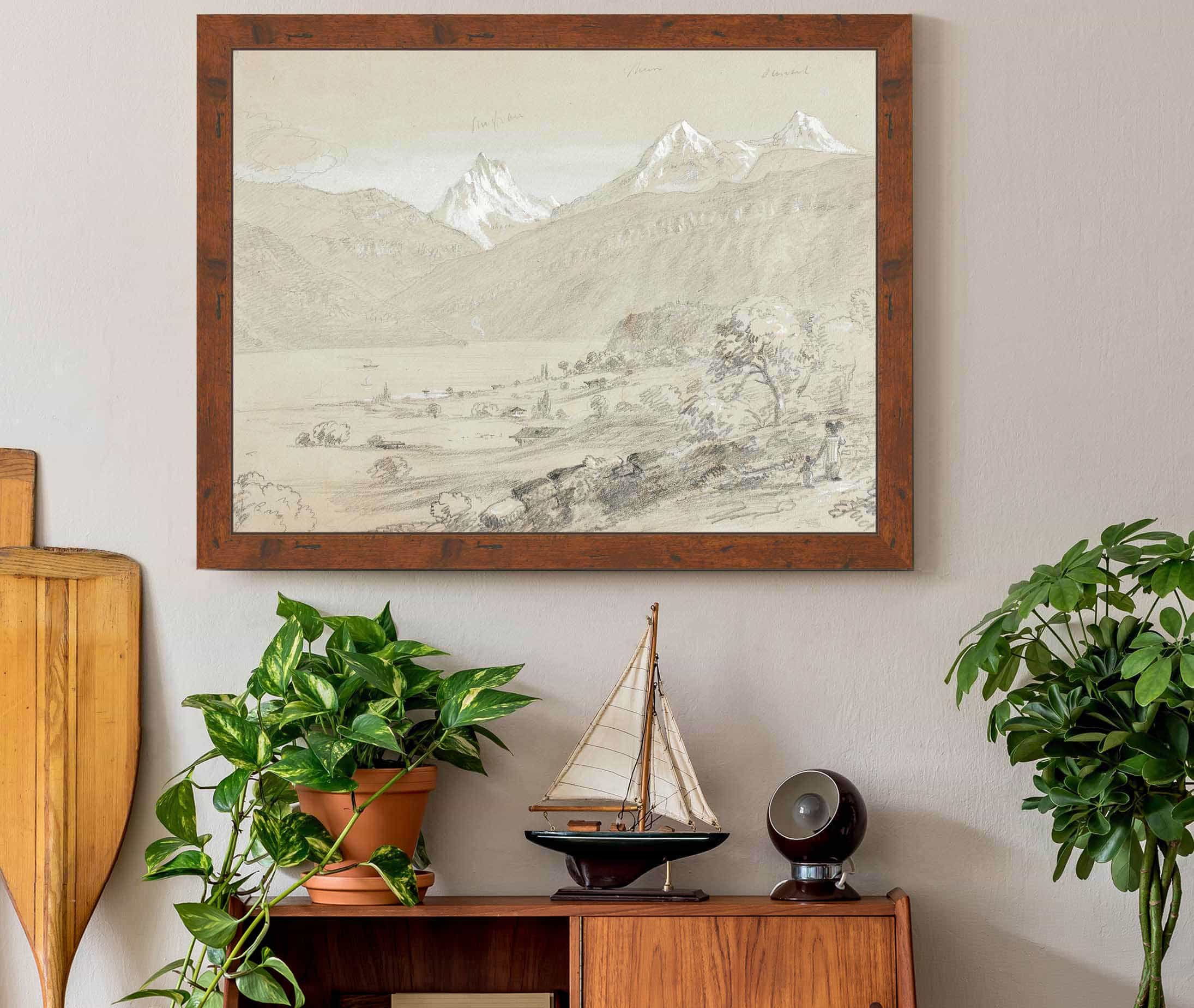 Landscape With Jungfrau by Thomas Cole - Image 3