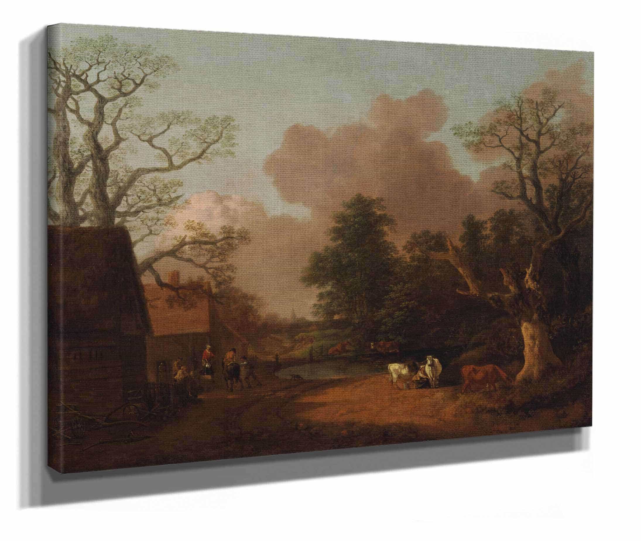 Landscape With Milkmaid by Thomas Gainsborough - Image 2