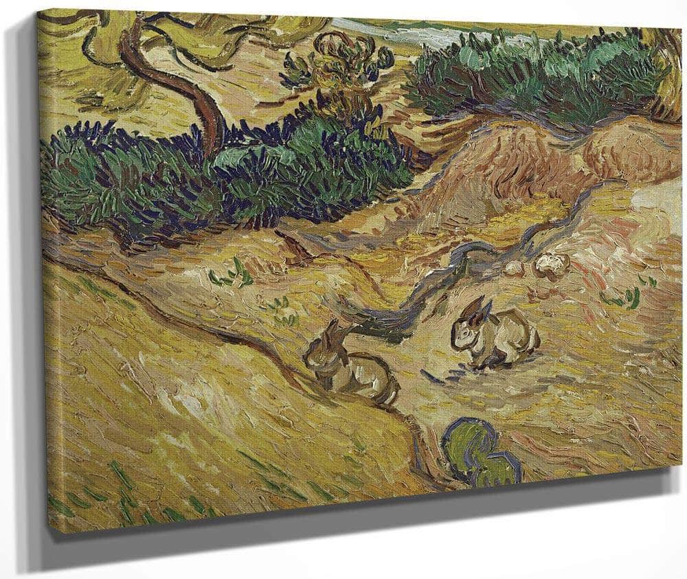 Landscape With Rabbits By Vincent Van Gogh