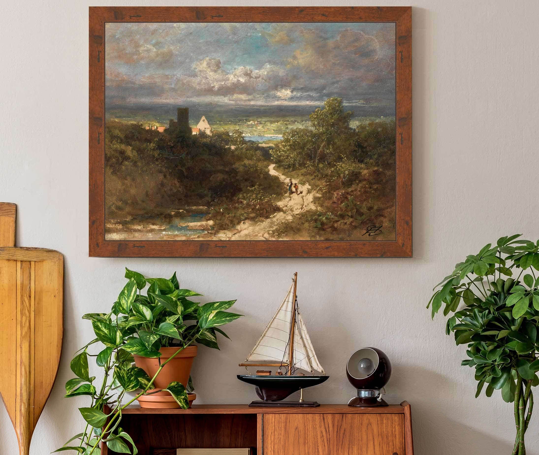 Landscape With River by Carl Spitzweg - Image 3