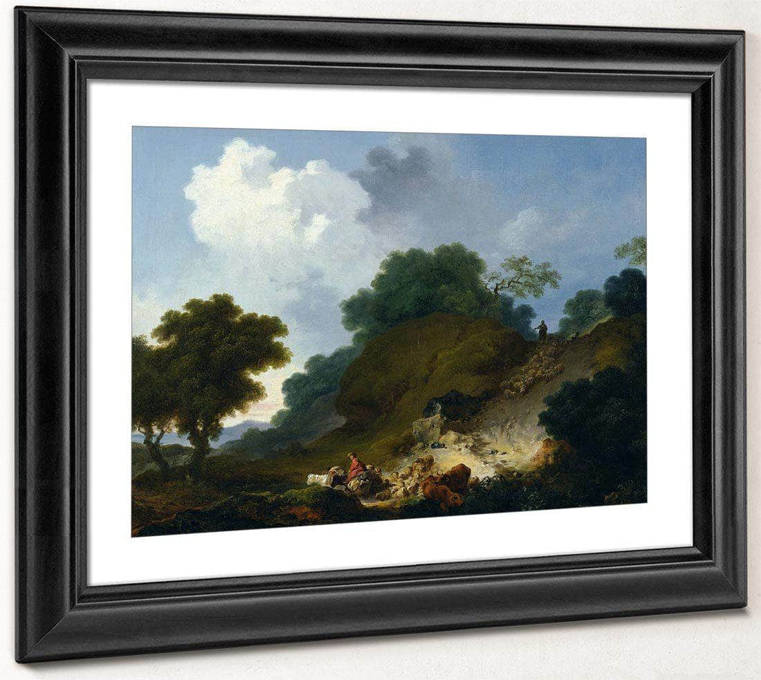 Landscape With Shepherds And Flock Of Sheep 1763 1765 52X73Cm National Museum Of Western Art By Jean Honore Fragonard - Image 4