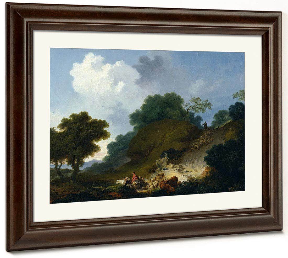 Landscape With Shepherds And Flock Of Sheep 1763 1765 52X73Cm National Museum Of Western Art By Jean Honore Fragonard - Image 5