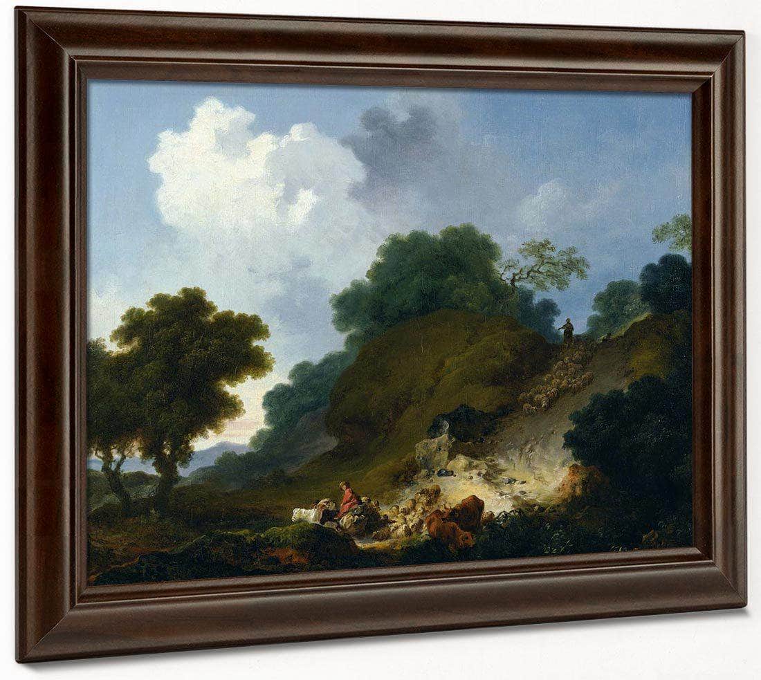 Landscape With Shepherds And Flock Of Sheep 1763 1765 52X73Cm National Museum Of Western Art By Jean Honore Fragonard - Image 6