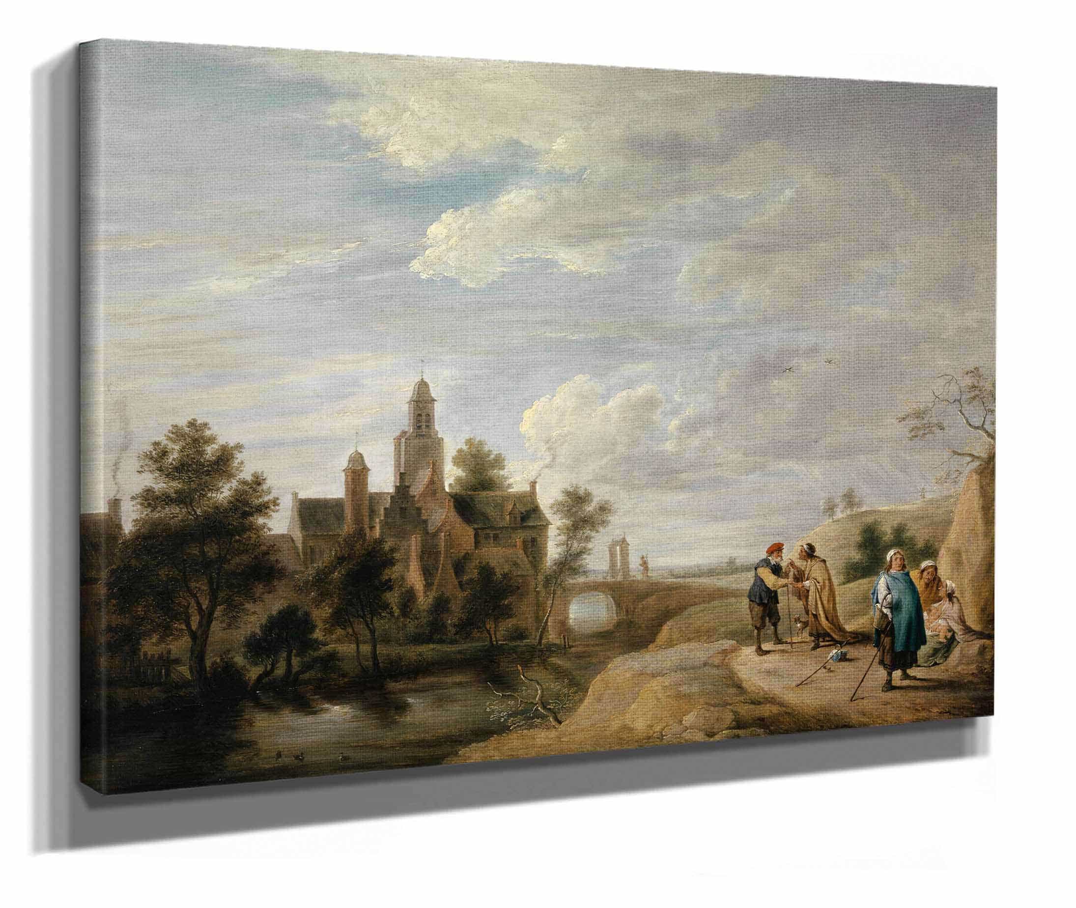Landscape With Staffage Figures by David Teniers The Younger