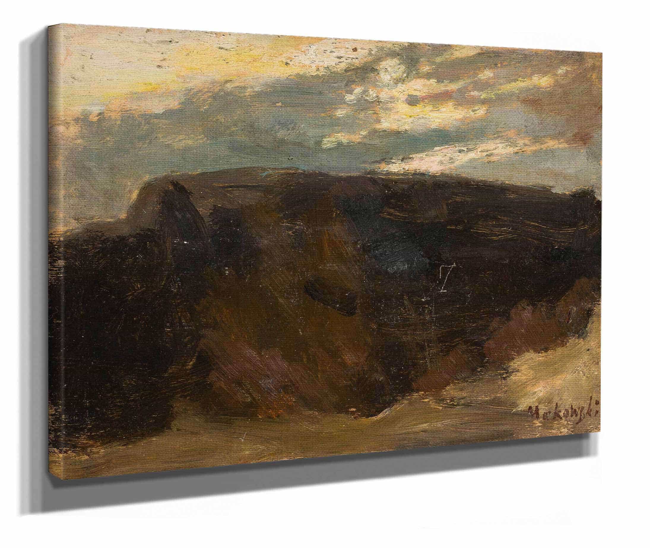 Landscape With The Sun Shining Through by Tadeusz Makowski - Image 2
