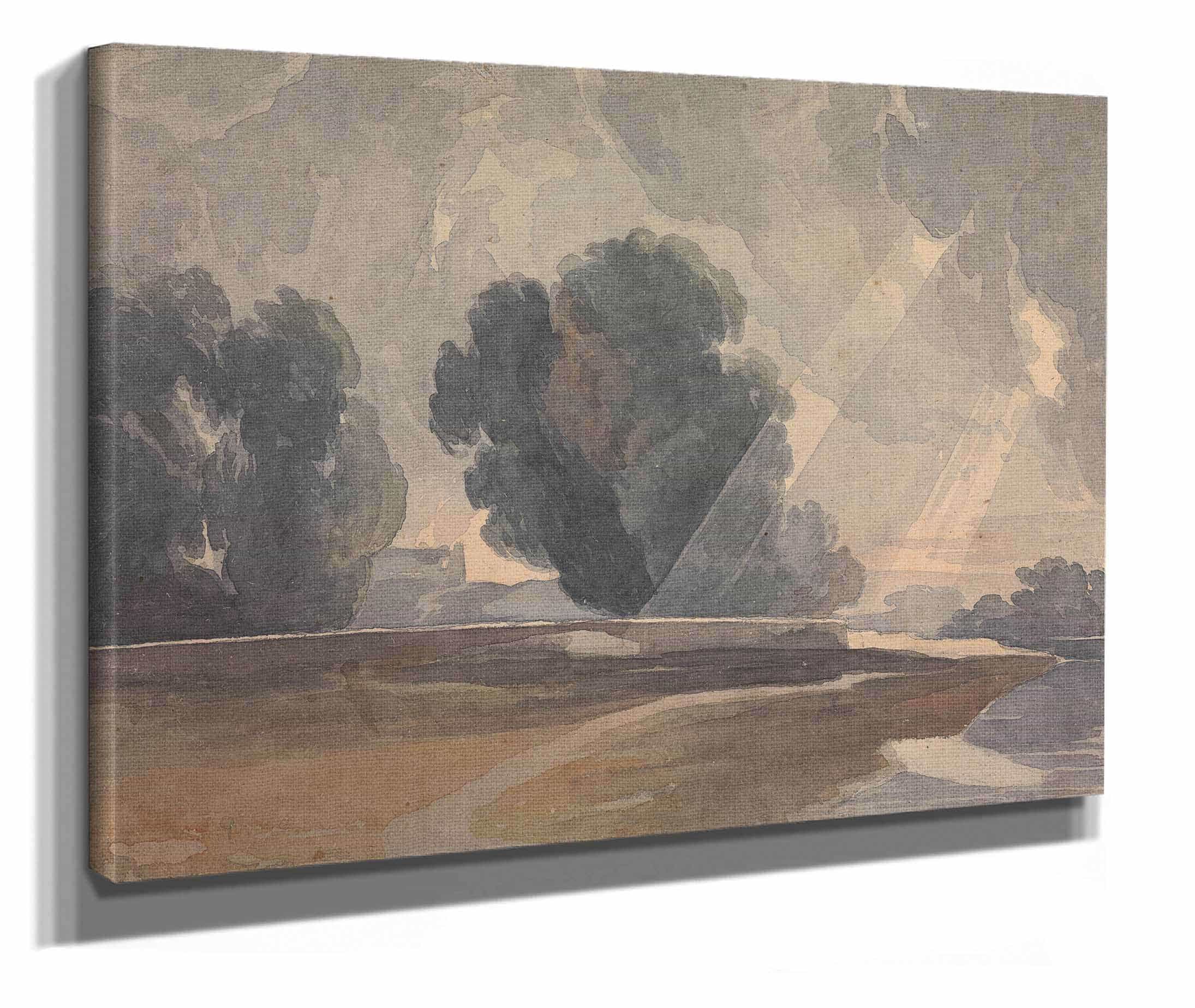 Landscape With Trees And Lake by Thomas Sully - Image 2