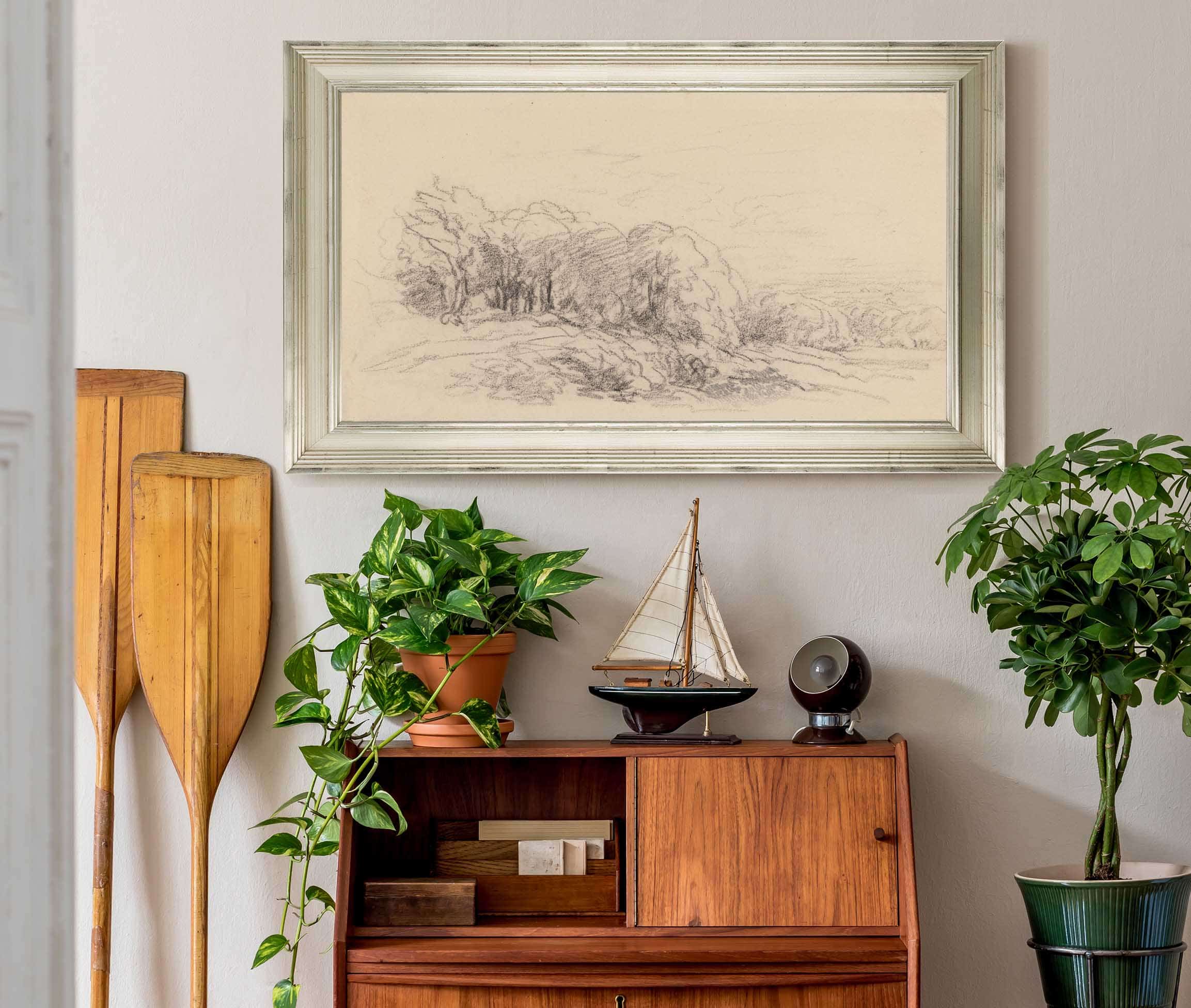Landscape With Trees S by David Cox - Image 6
