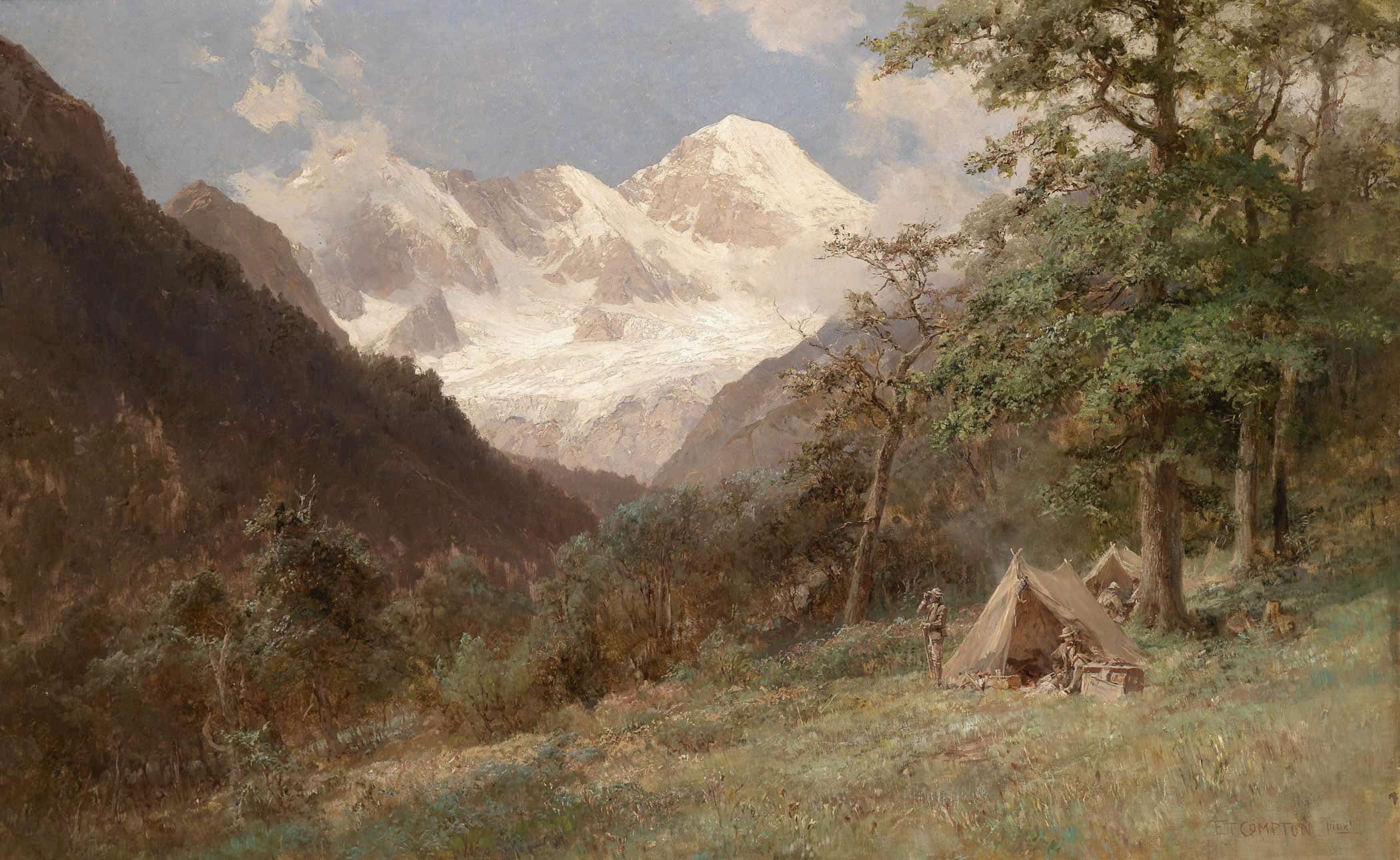 Landschaft Im Kaukasus by Edward Theodore Compton - Image 2