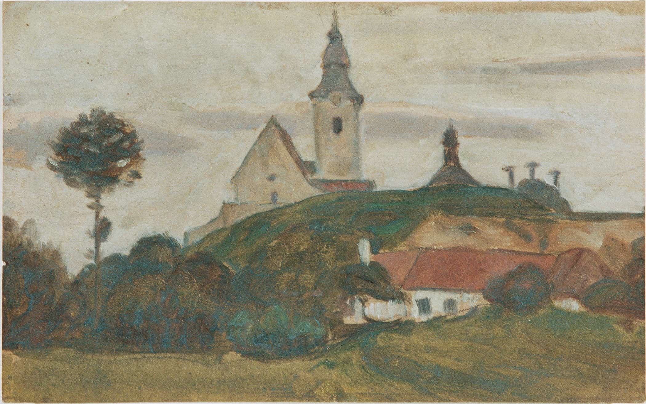 Landschaft Mit Kirche Und Dorf by Walther Gamerith - Image 2