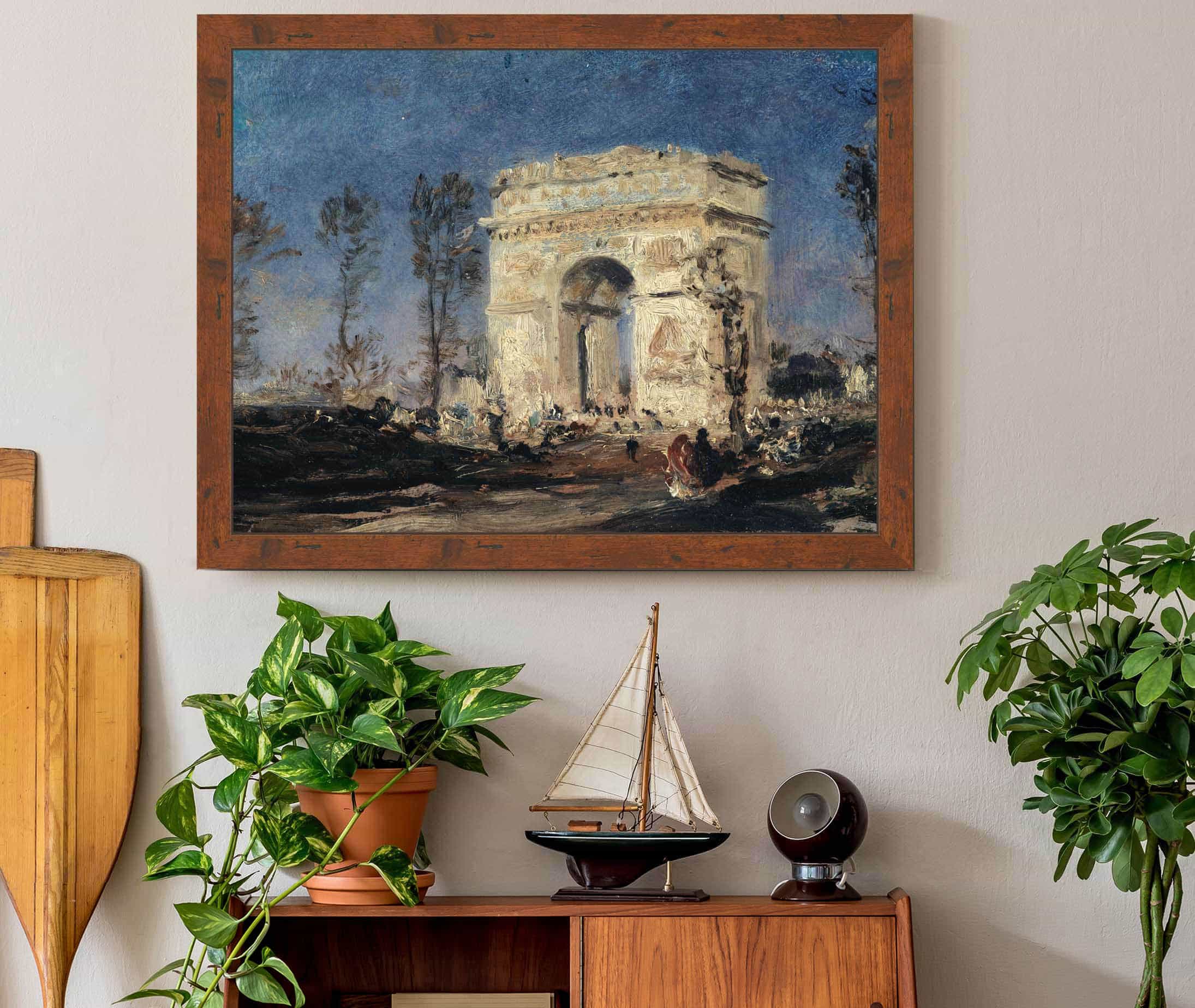 Larc De Triomphe De Letoile Eme Arrondissement by Felix Ziem - Image 3