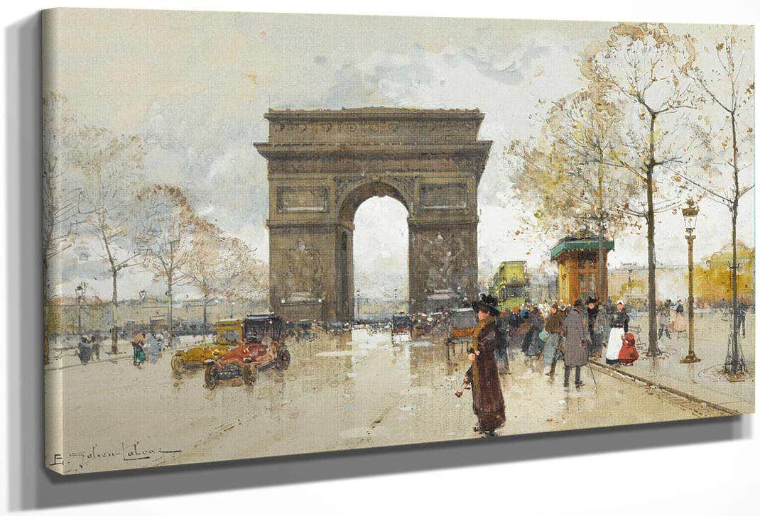 Larc De Triomphe By Eugene Galien Laloue