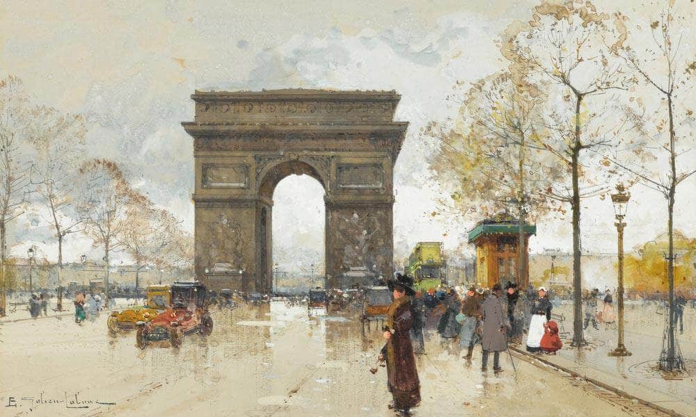 Larc De Triomphe By Eugene Galien Laloue - Image 7