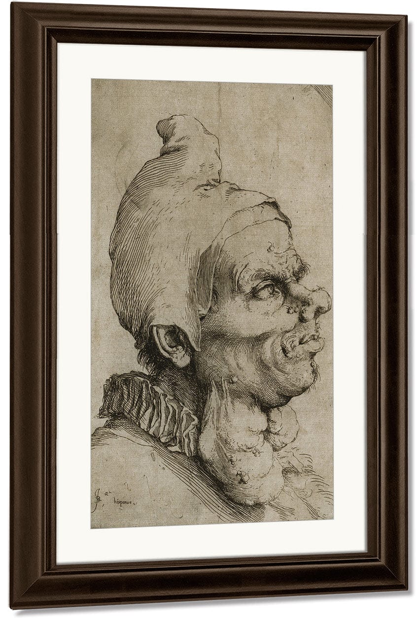 Large Grotesque Head By Jusepe De Ribera - Image 4