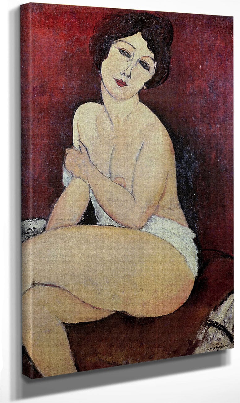 Large Seated Nude By Amedeo Modigliani