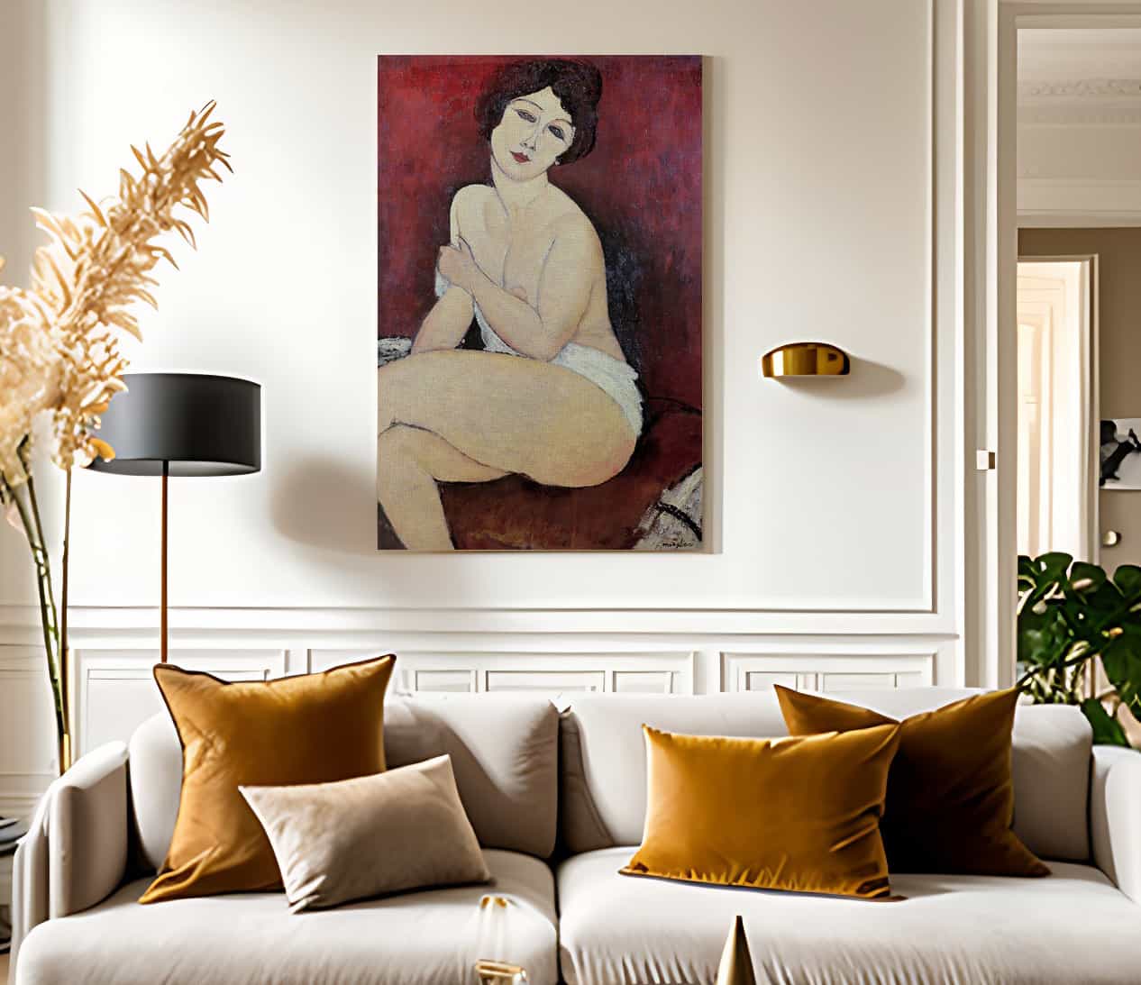 Large Seated Nude By Amedeo Modigliani - Image 2