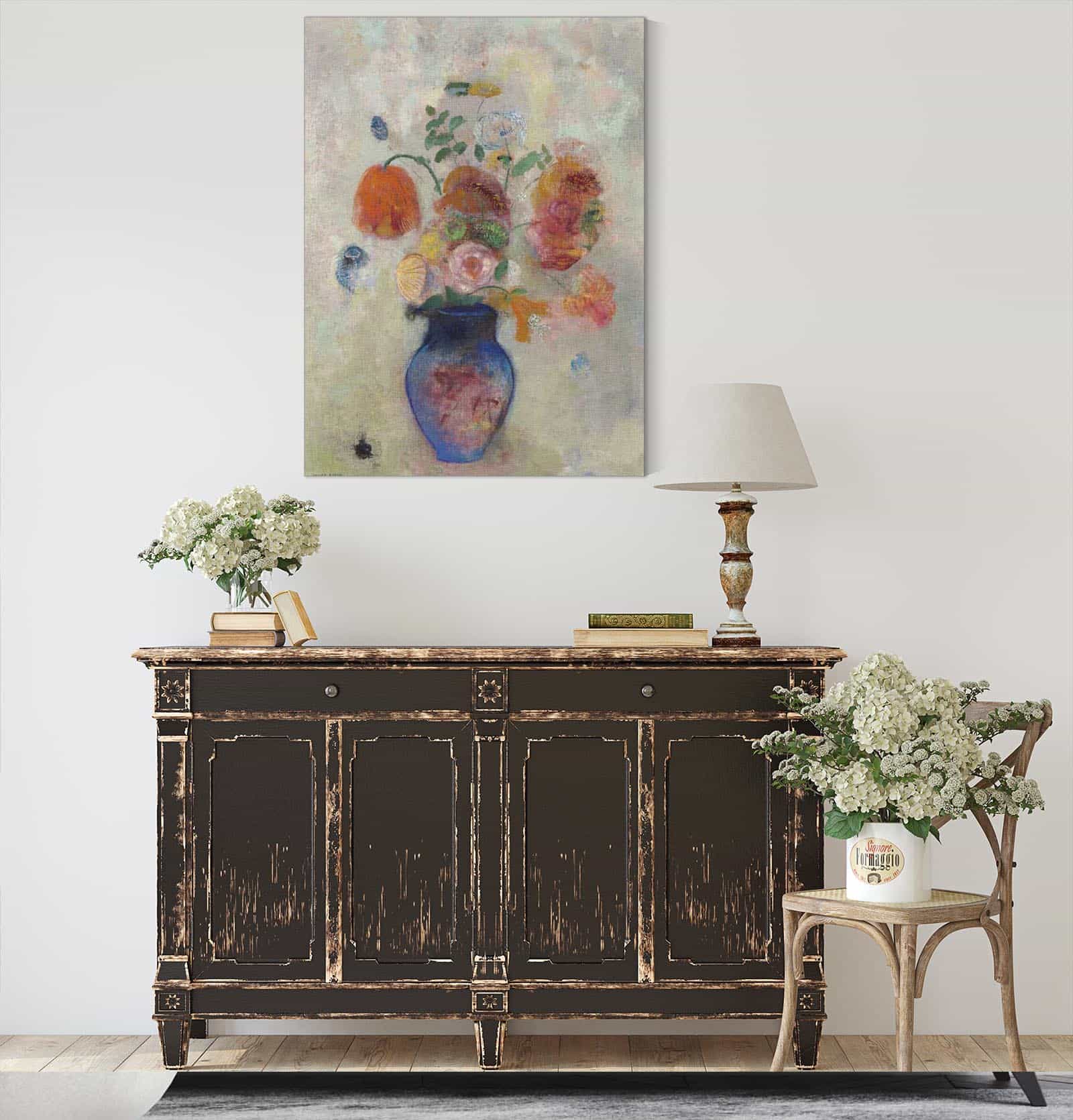 Large Vase With Flowers by Odilon Redon - Image 4