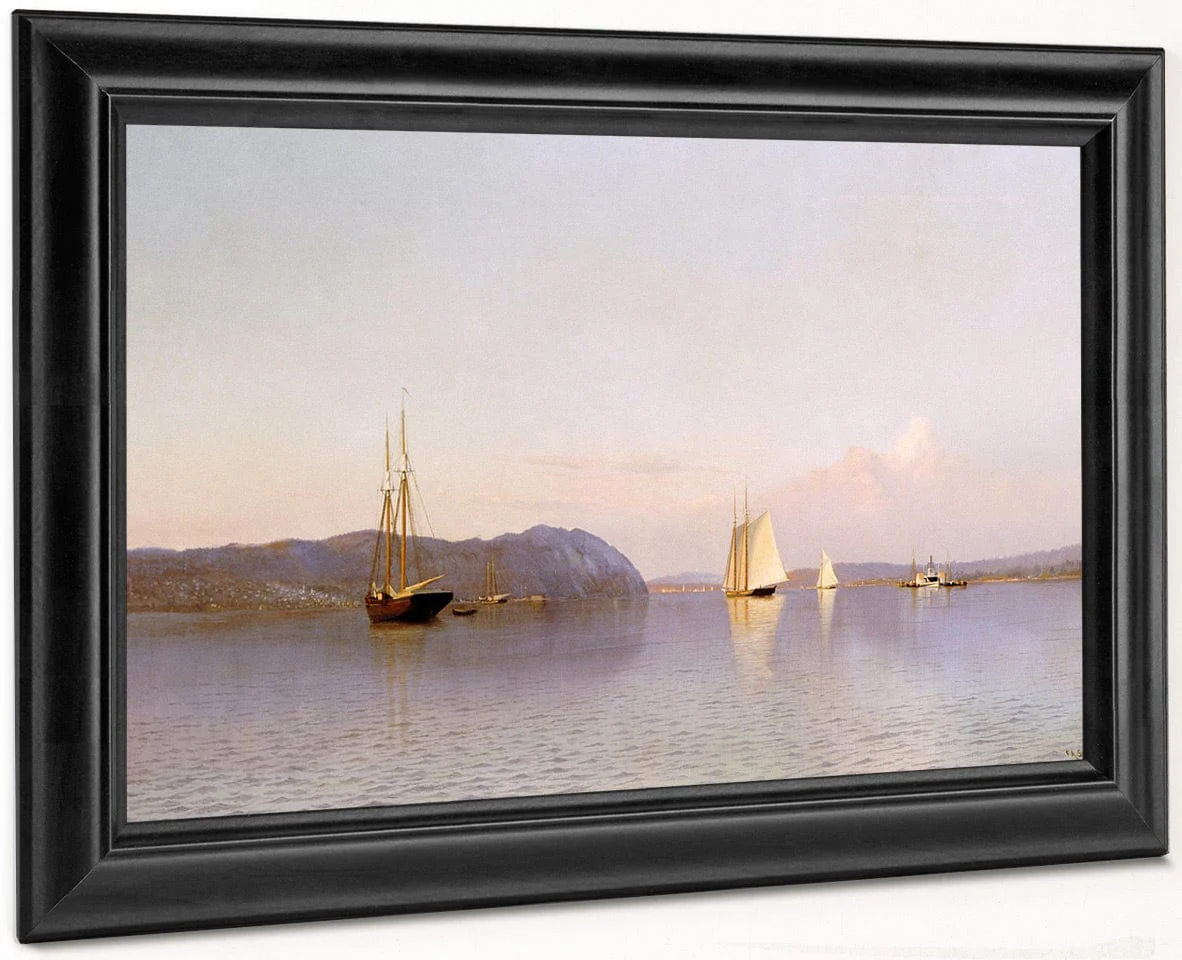 Late Afternoon, Haverstraw Bay By Francis Augustus Silva - Image 6