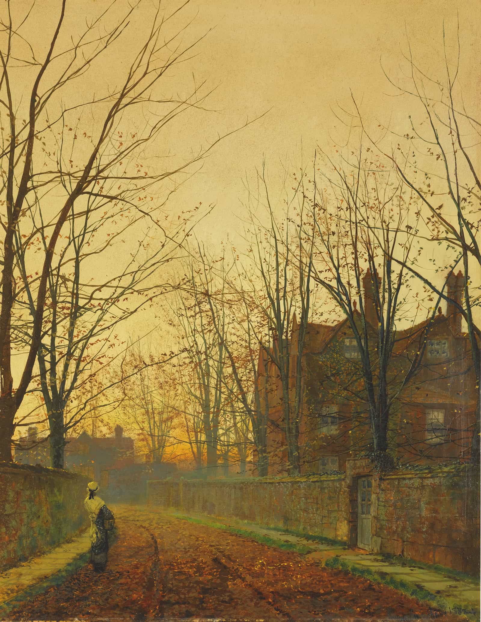 Late October by John Atkinson Grimshaw - Image 2