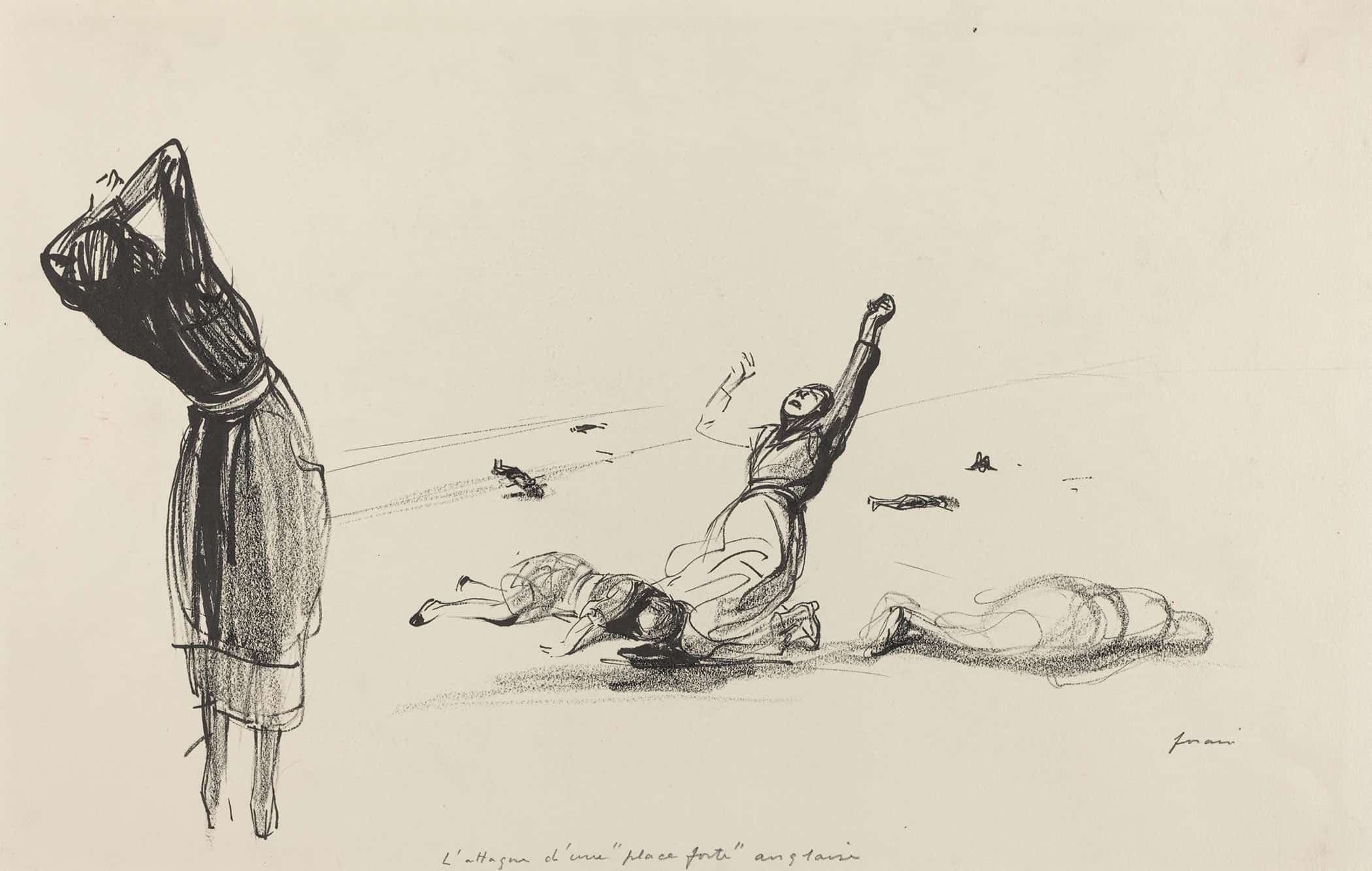 Lattaque Dune Place Forte Anglaise Probably by Jean Louis Forain - Image 2