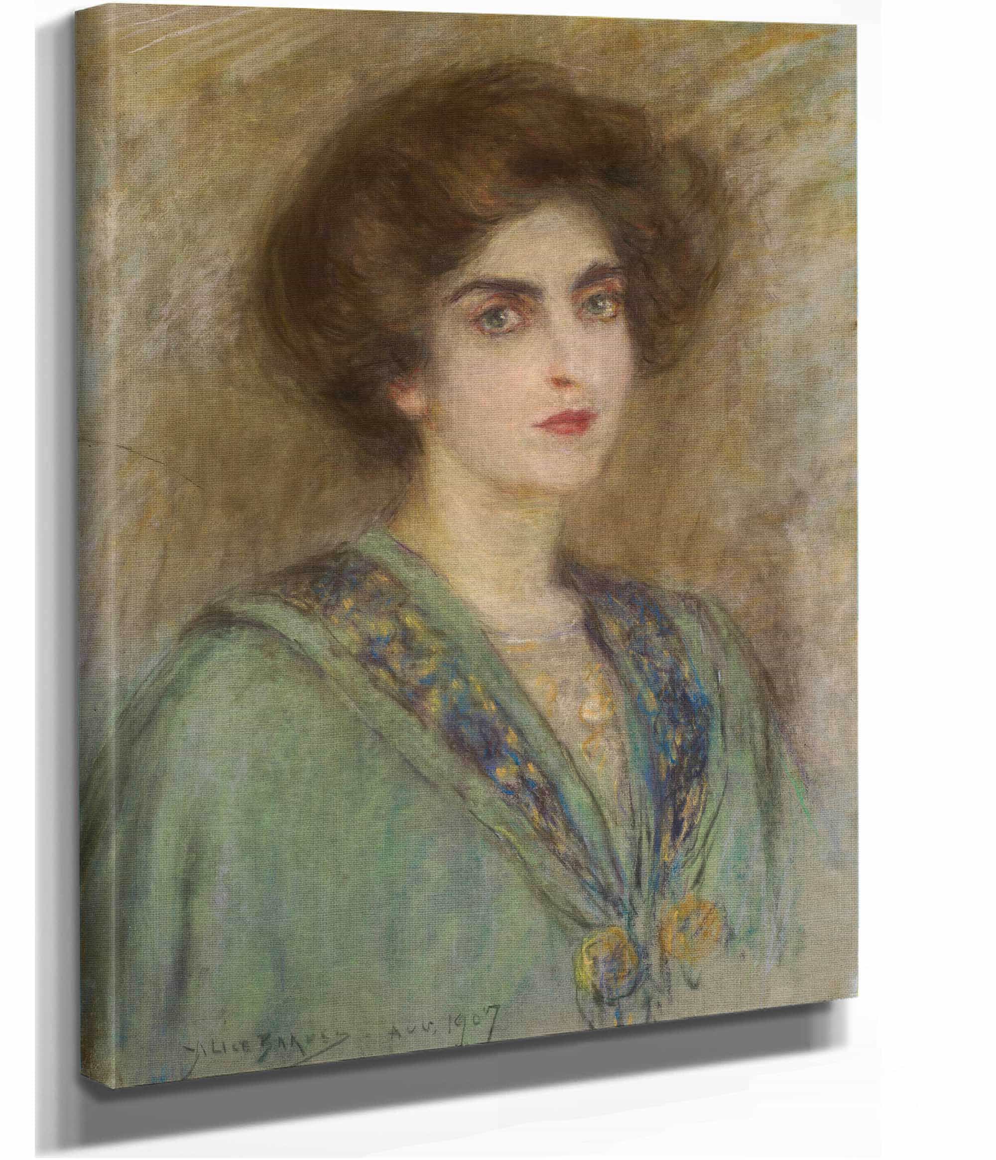 Laura In Green Cape by Alice Pike Barney - Image 2