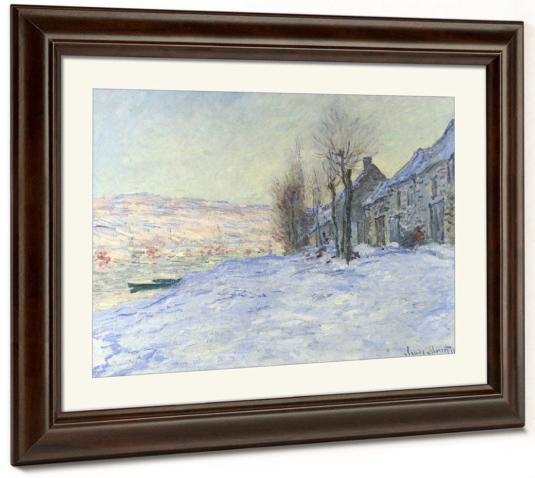 Lavacourt Under Snow By Claude Monet - Image 5