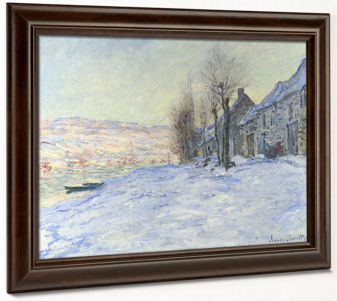 Lavacourt Under Snow By Claude Monet - Image 6
