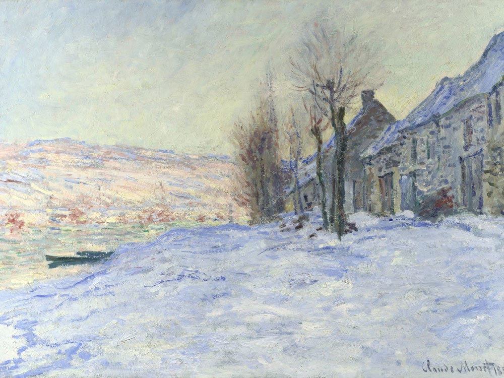 Lavacourt Under Snow By Claude Monet - Image 7