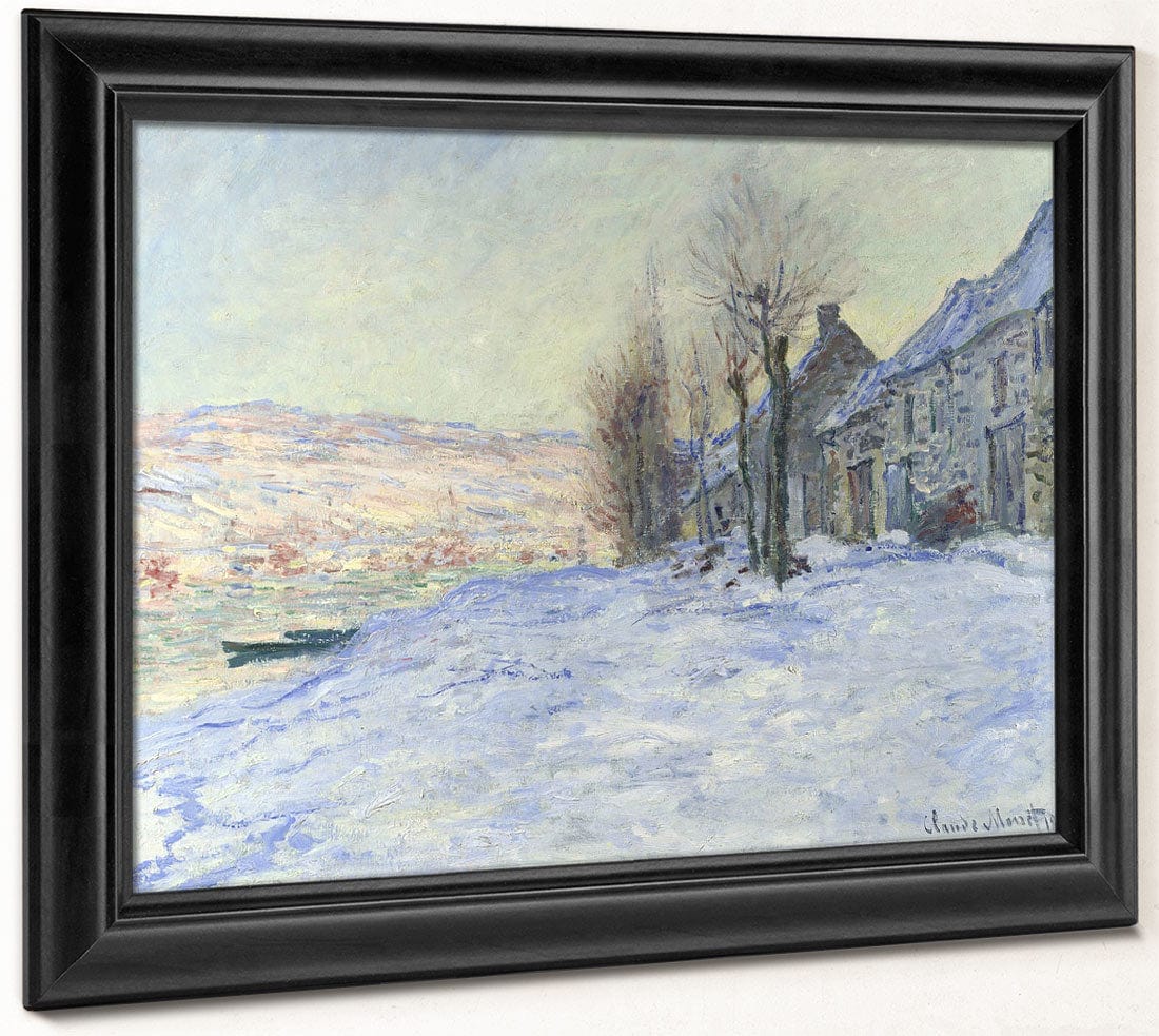 Lavacourt Under Snow By Claude Monet - Image 8