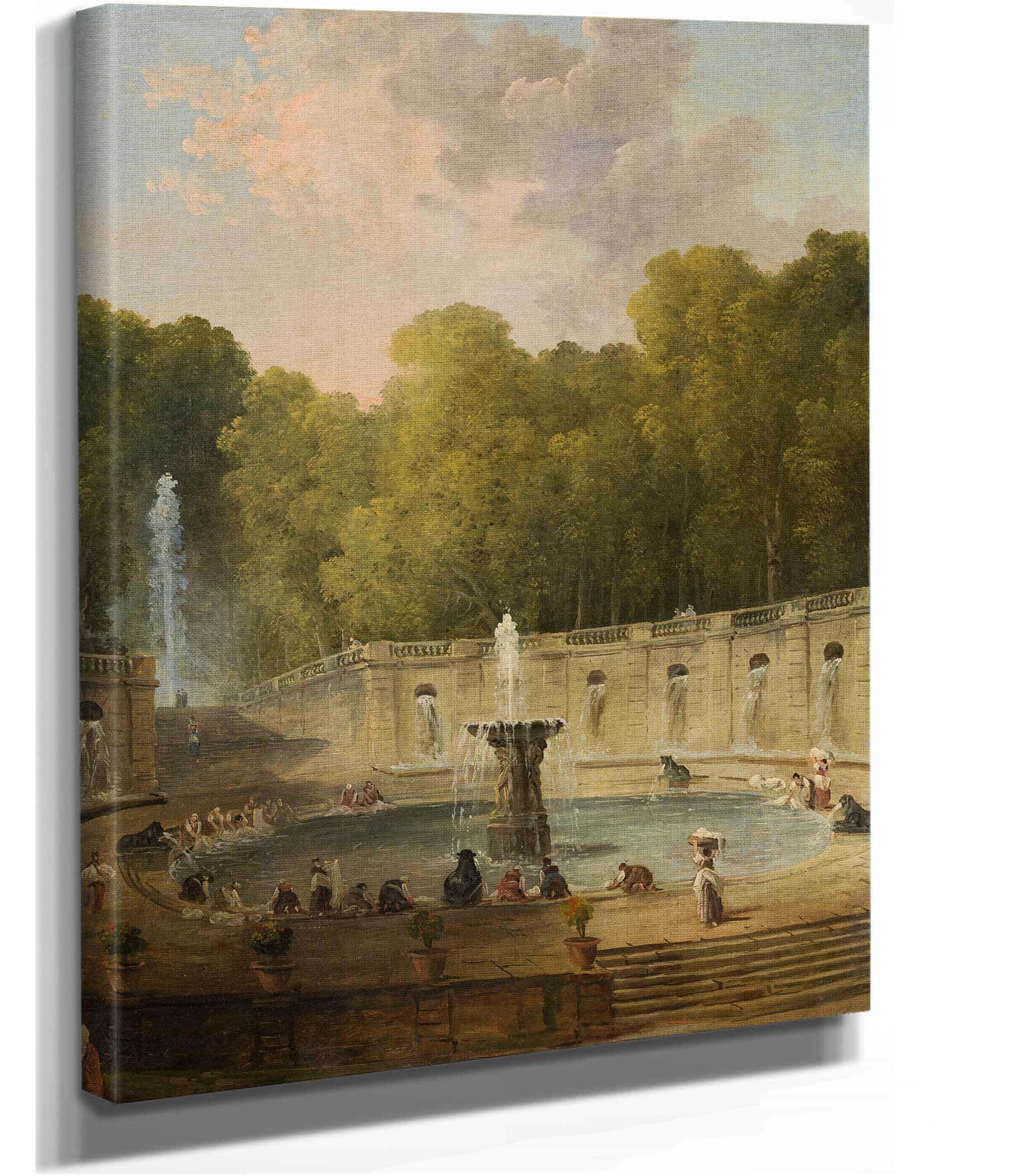 Lavandieres Dans Un Parc by Hubert Robert - Image 2