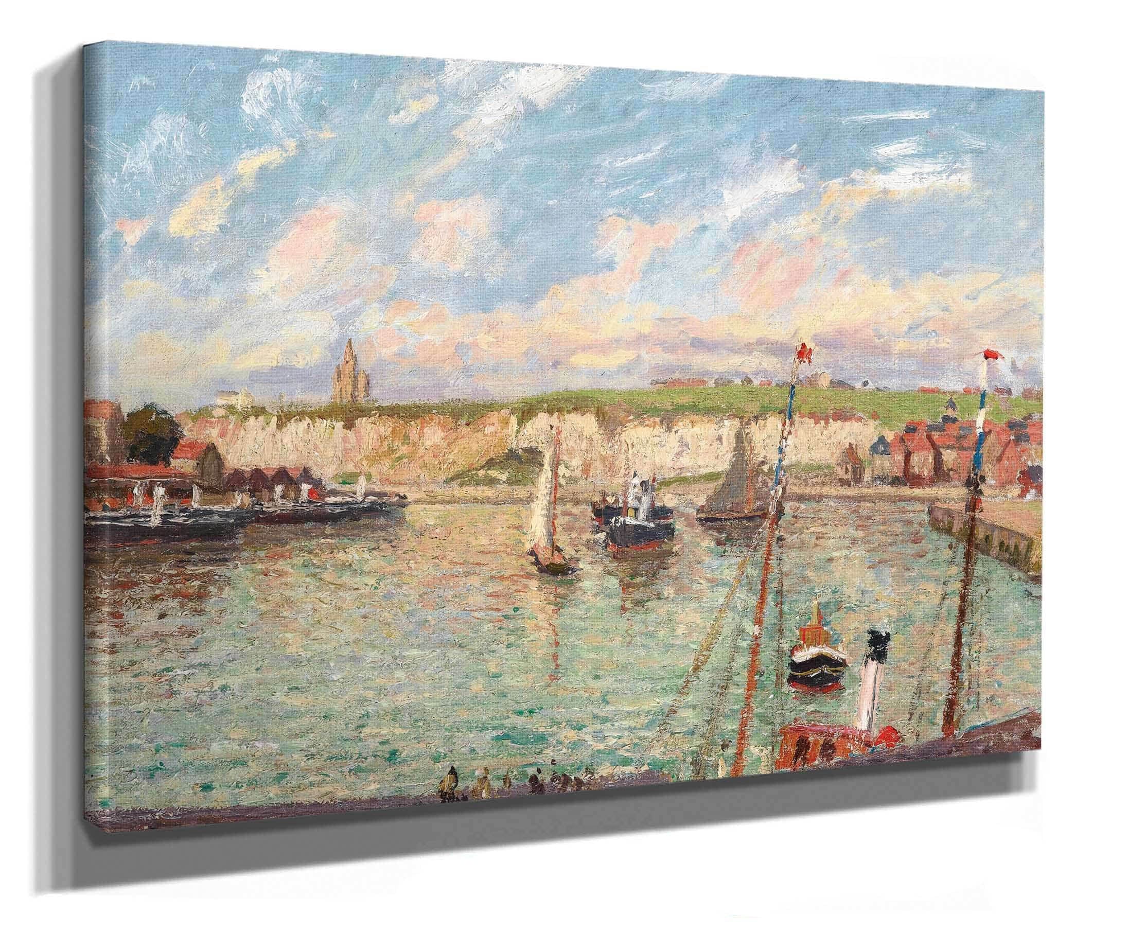 Lavant Port De Dieppe Apres Midi Temps Lumineux by Camille Pissarro - Image 4