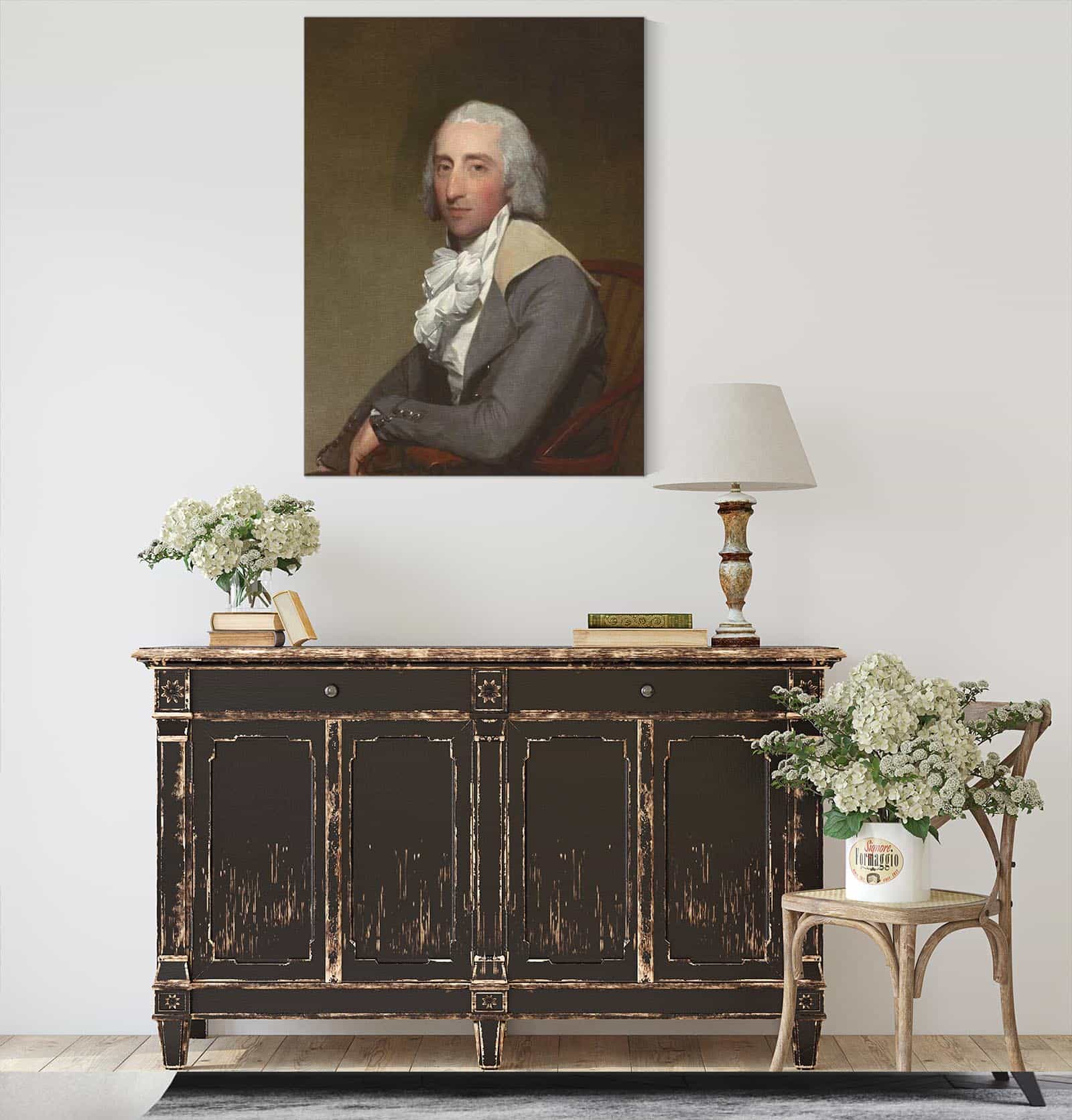 Lawrence Reid Yates by Gilbert Stuart - Image 4