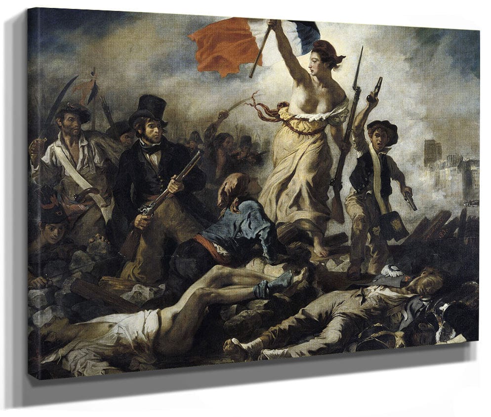 Le 28 Juillet 1830   La Liberte Guidant Le Peuple By Ferdinand Victor Eugene Delacroix