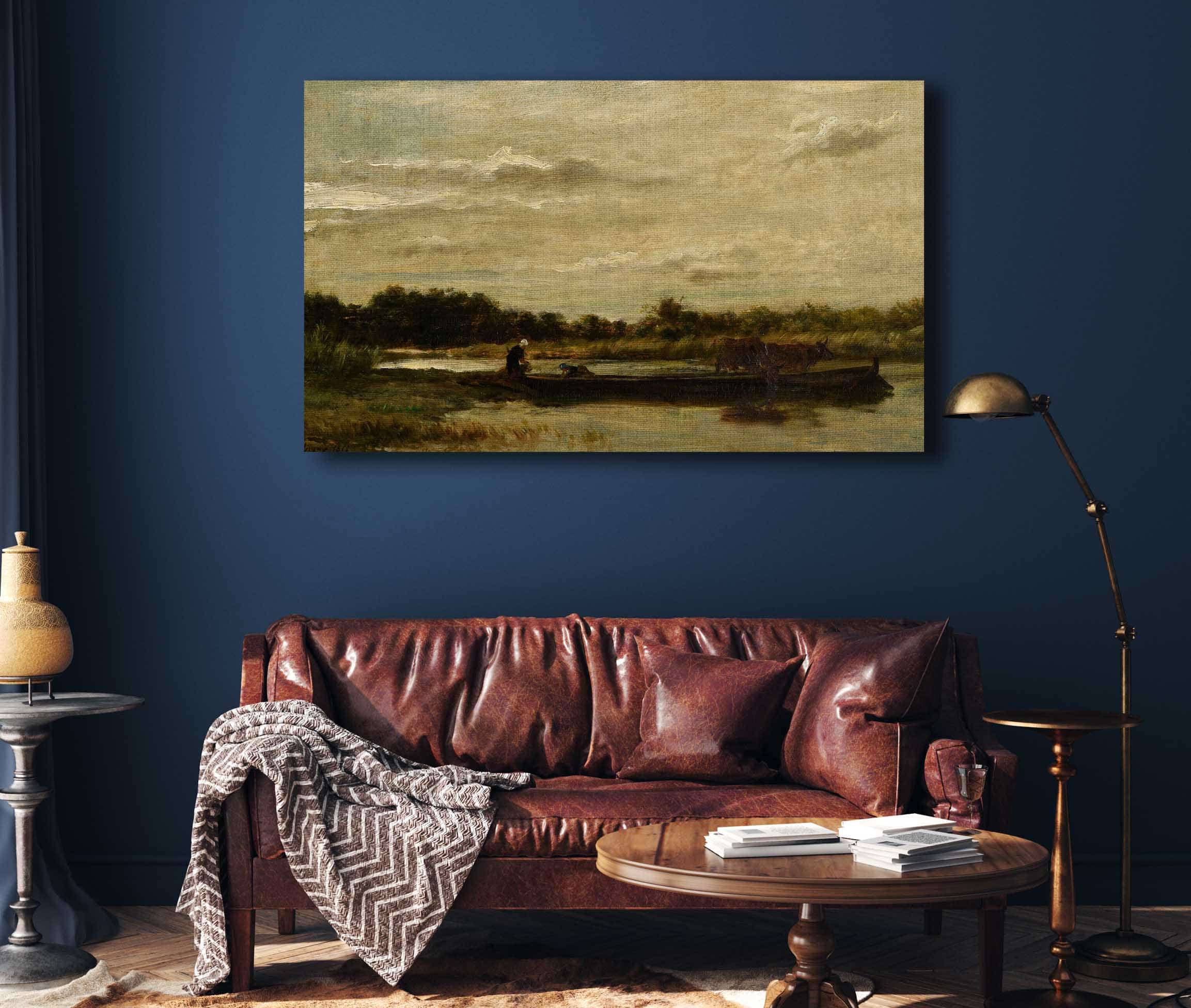 Le Bac by Charles Francois Daubigny - Image 4