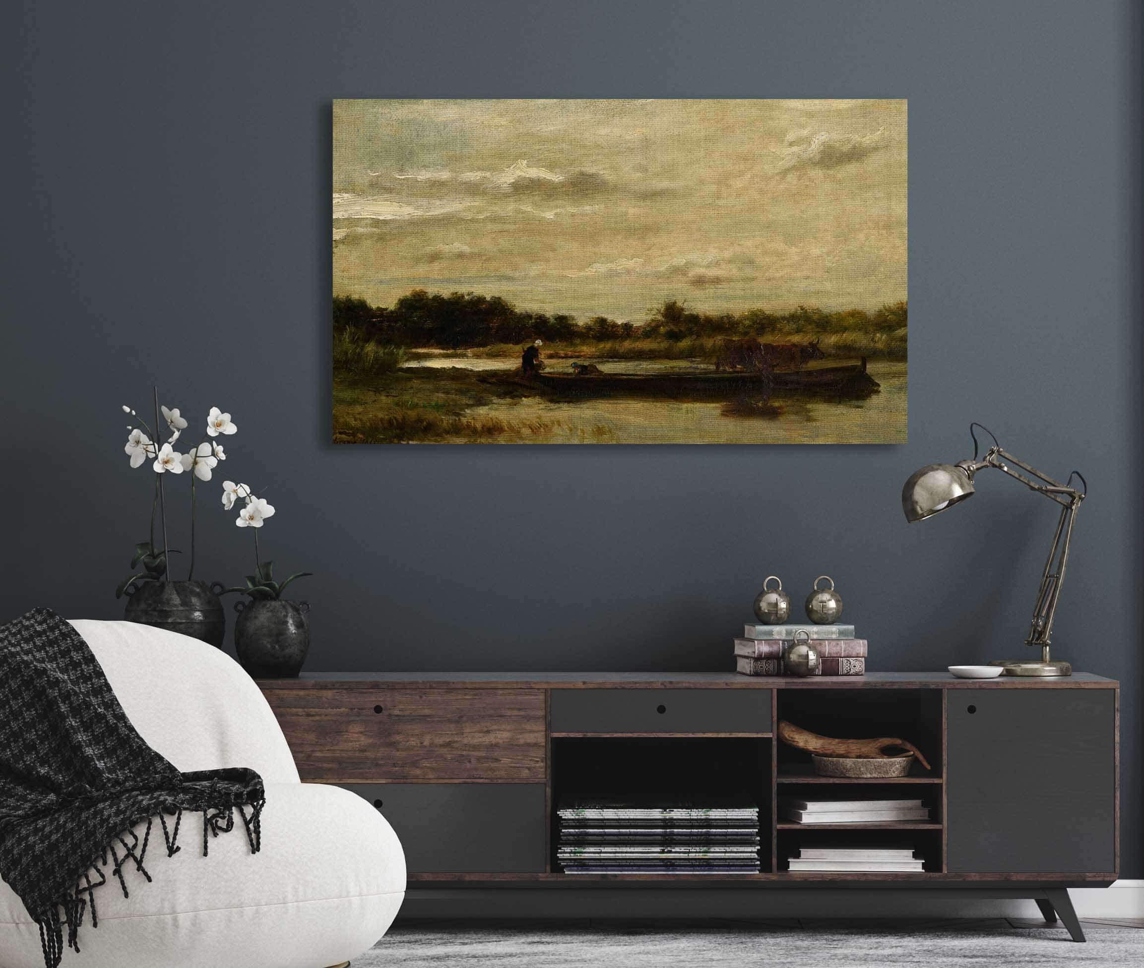 Le Bac by Charles Francois Daubigny - Image 5