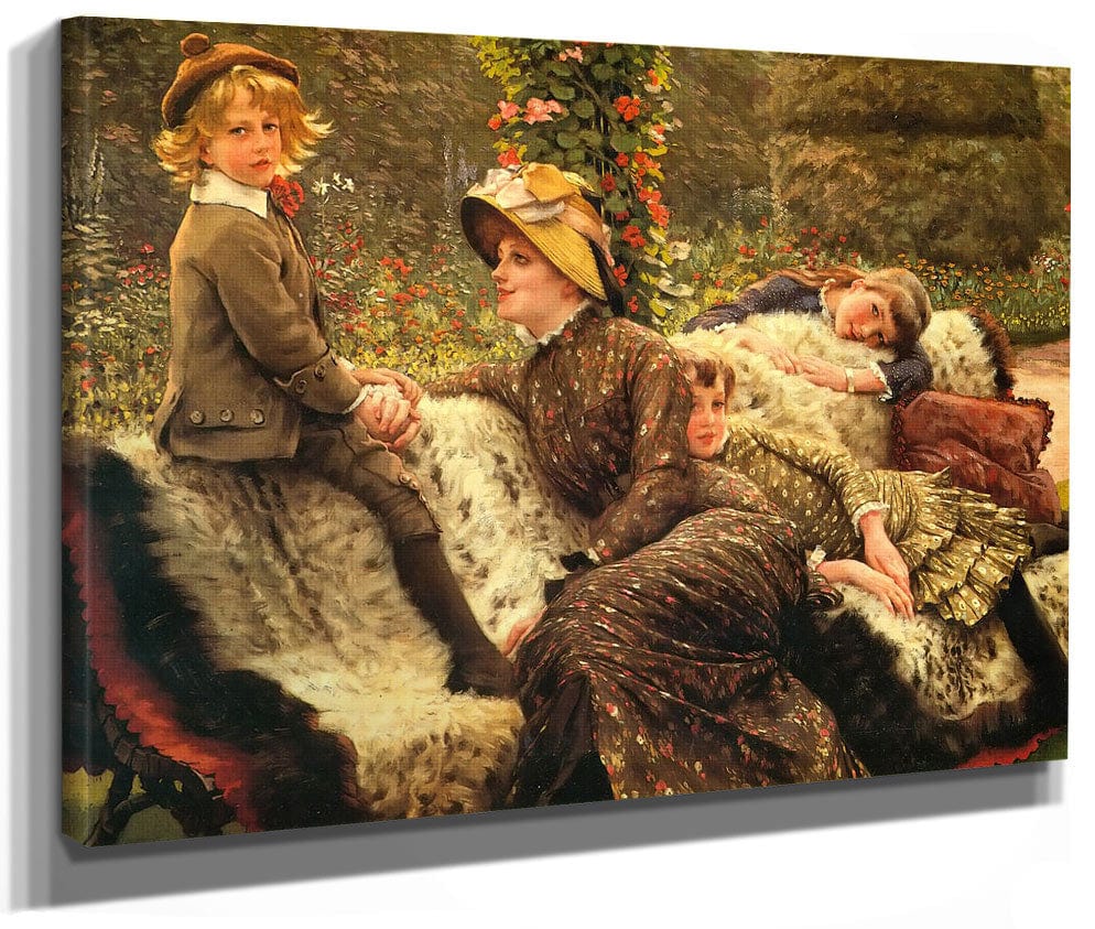 Le Banc De Jardin By James Tissot