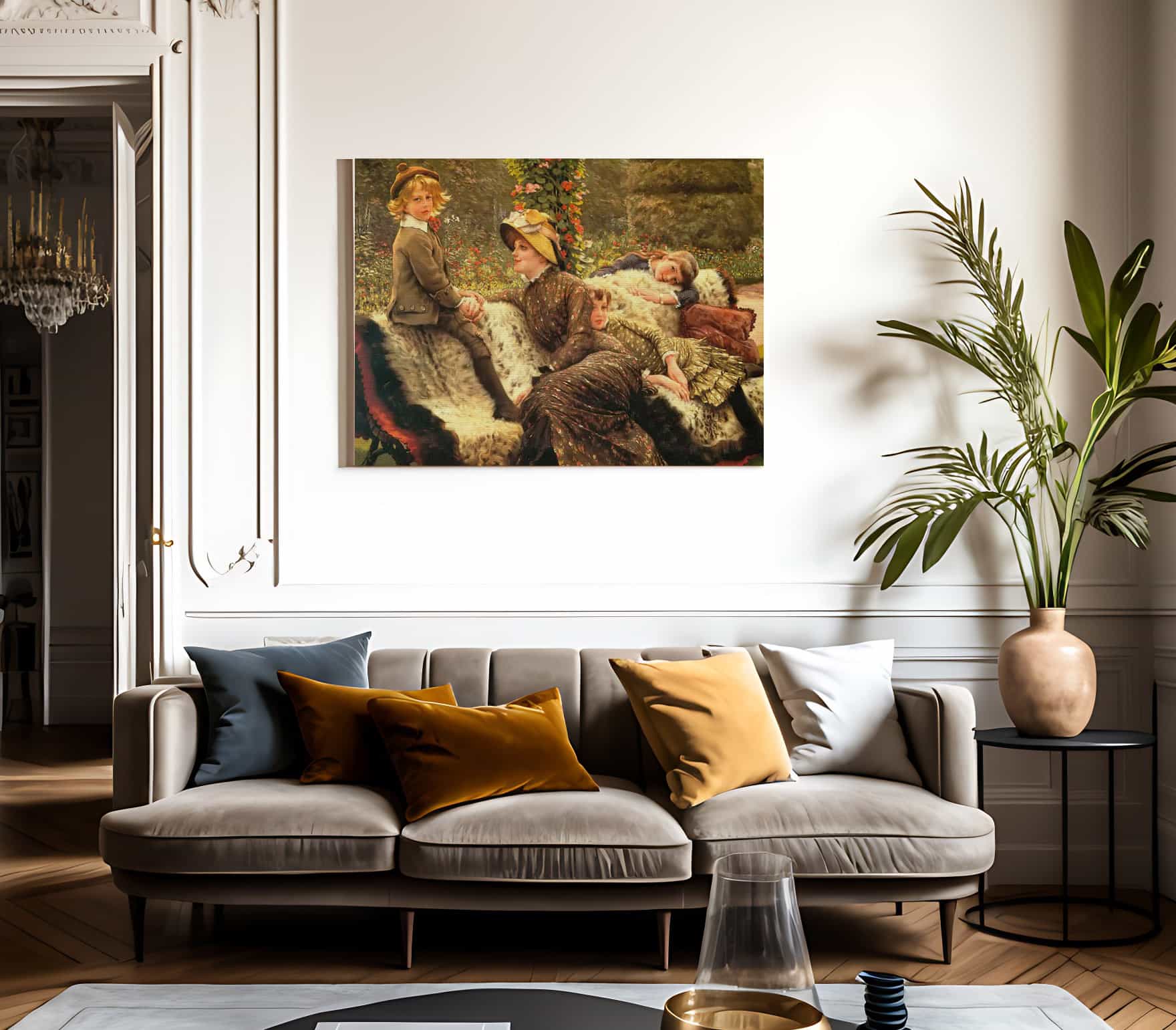 Le Banc De Jardin By James Tissot - Image 3