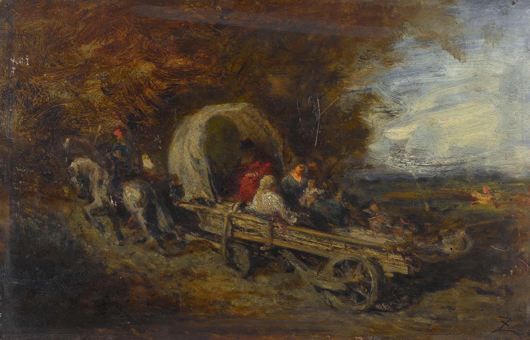 Le Chariot  by Felix Ziem - Image 2