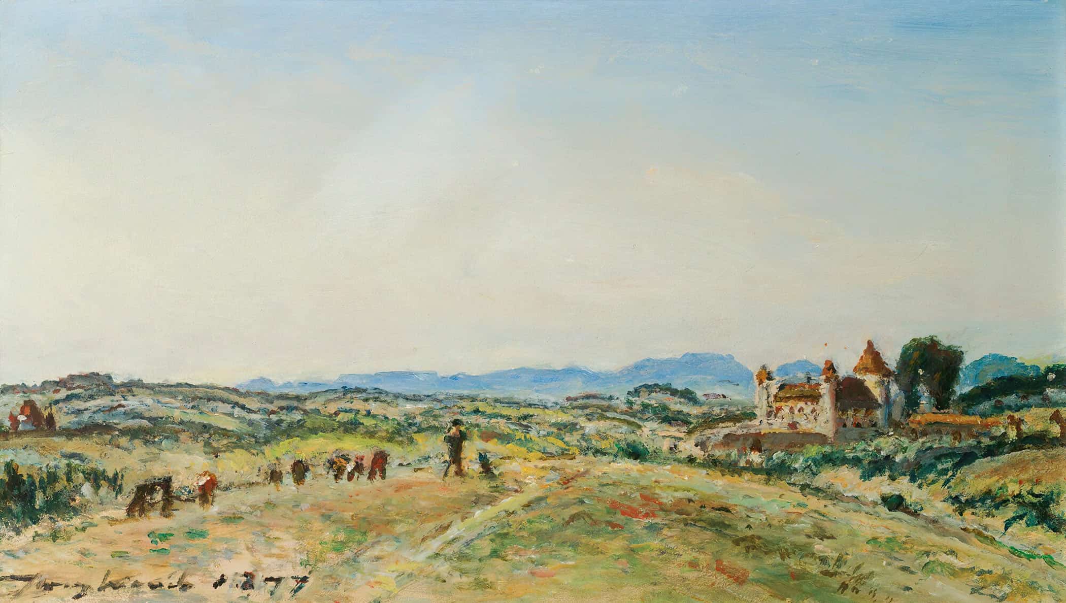 Le Chateau De Virieu Sur Bourbre Isere by Johan Barthold Jongkind - Image 2