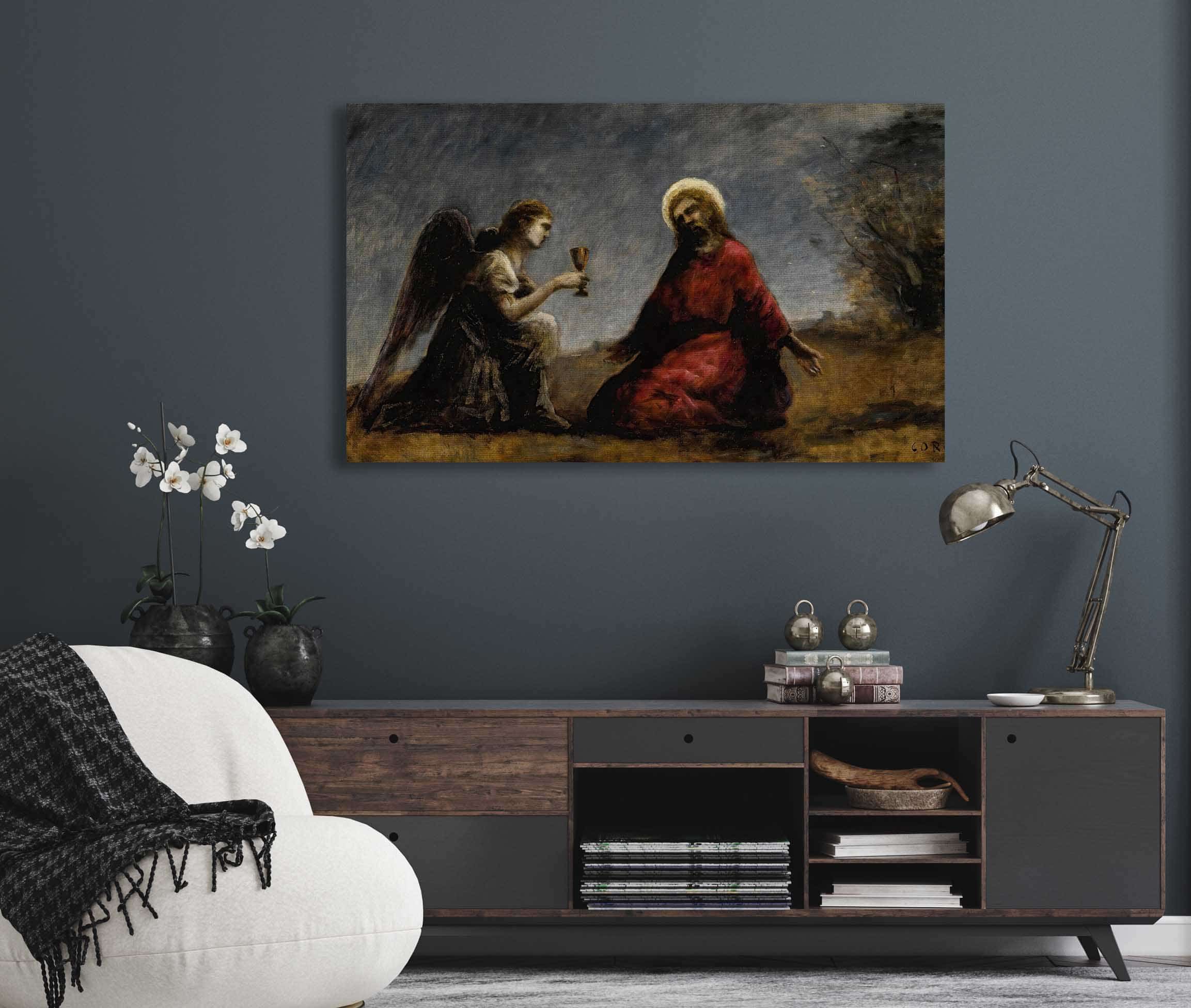 Le Christ Au Jardin Des Oliviers by Jean Baptiste Camille Corot - Image 5