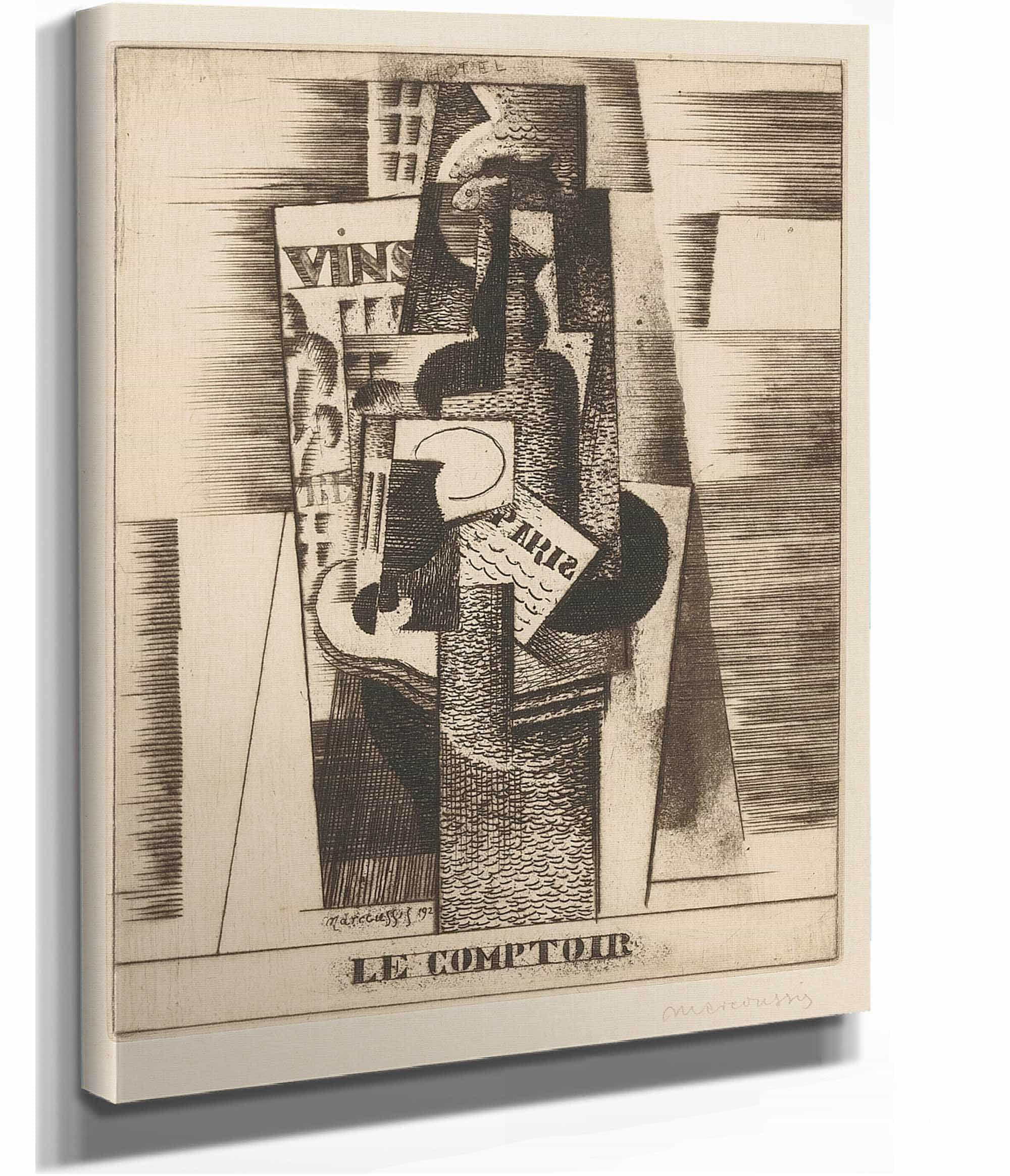 Le Comptoir Milet by Louis Marcoussis - Image 2