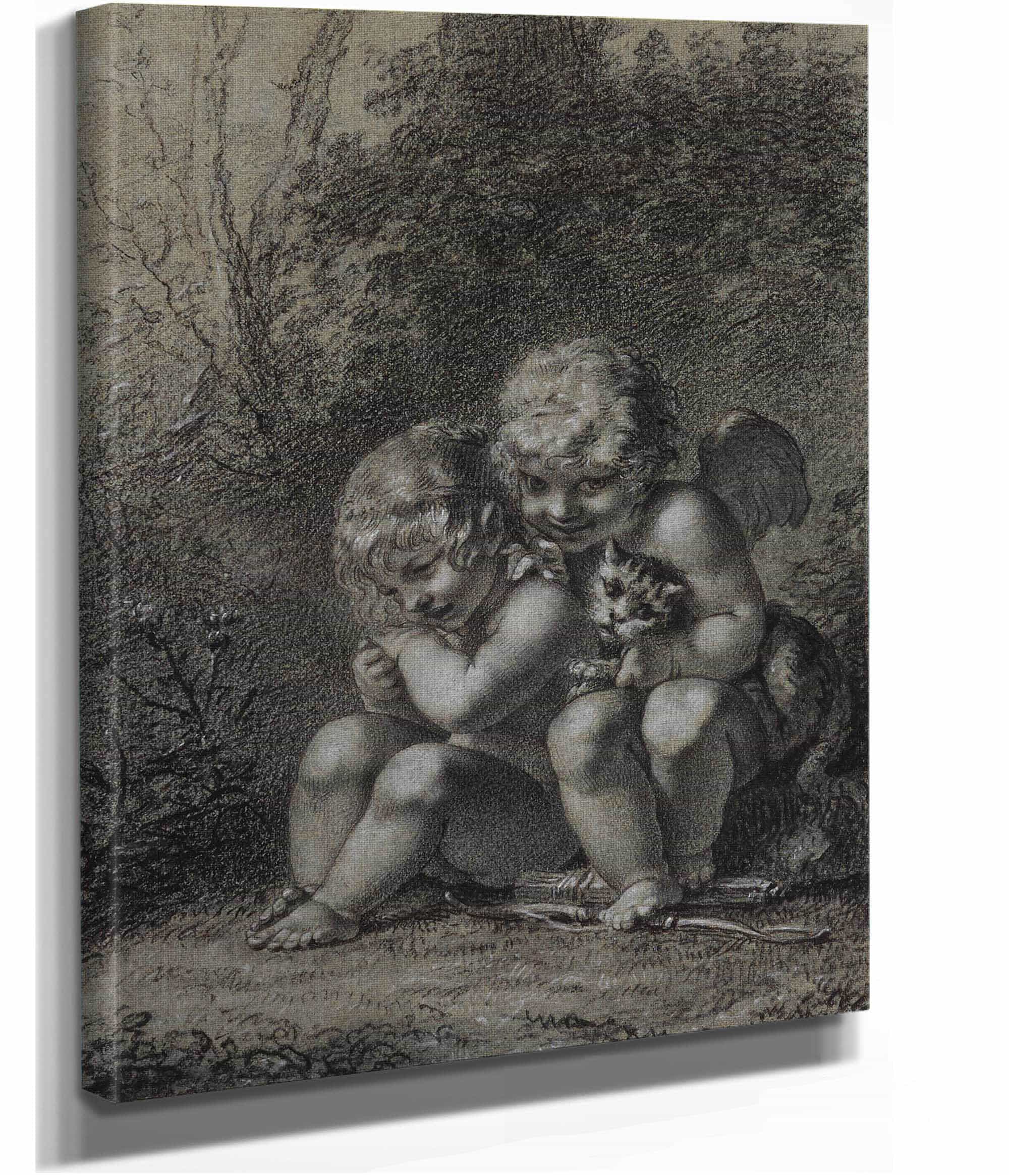 Le Coup De Patte Du Chat Ou Les Peines Que Lamour Nous Cause by Pierre Paul Prudhon - Image 2