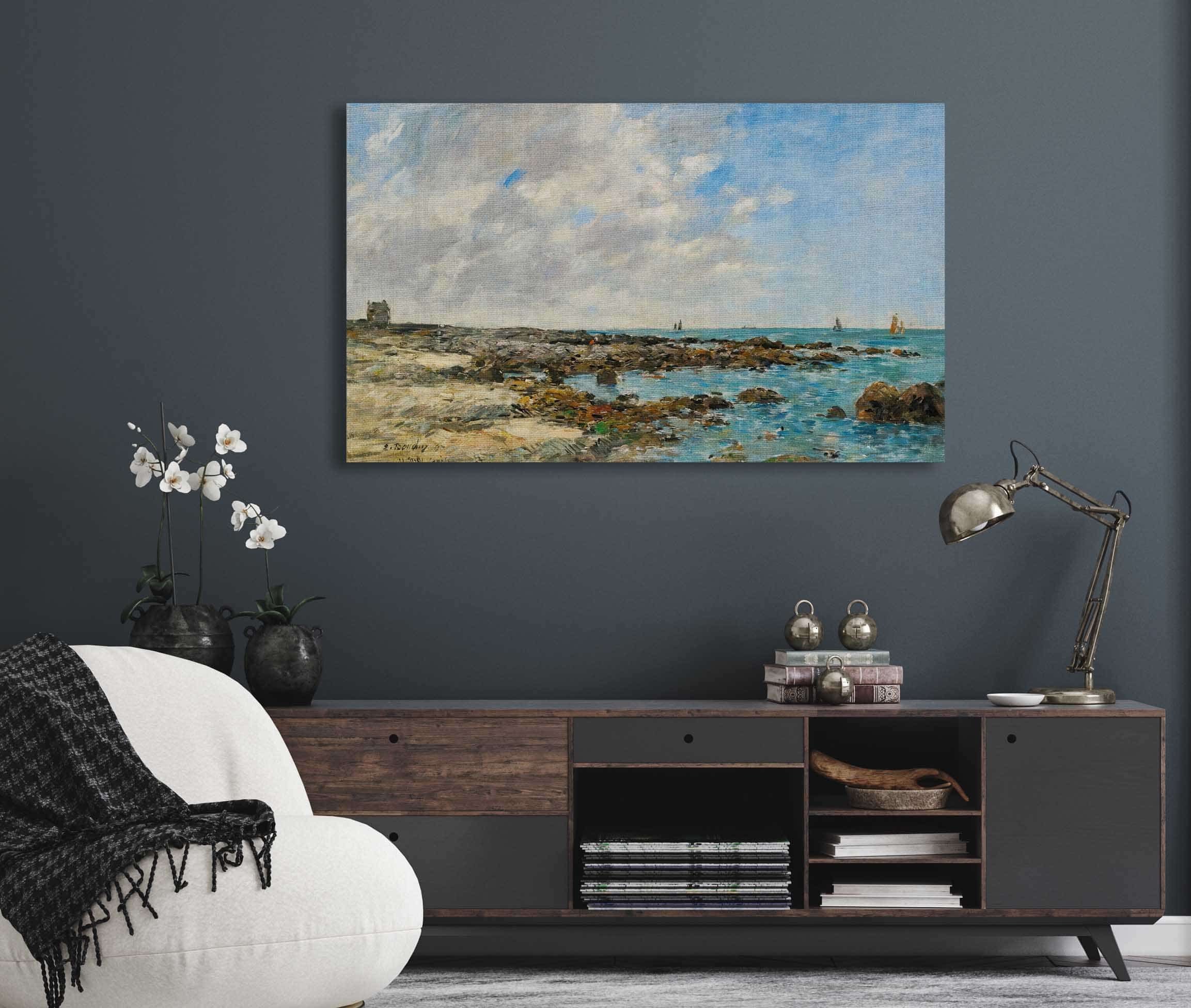 Le Croisic Bord De Mer by Eugene Boudin - Image 5