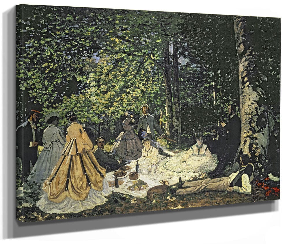 Le Dejeuner Sur L'herbe By Claude Monet