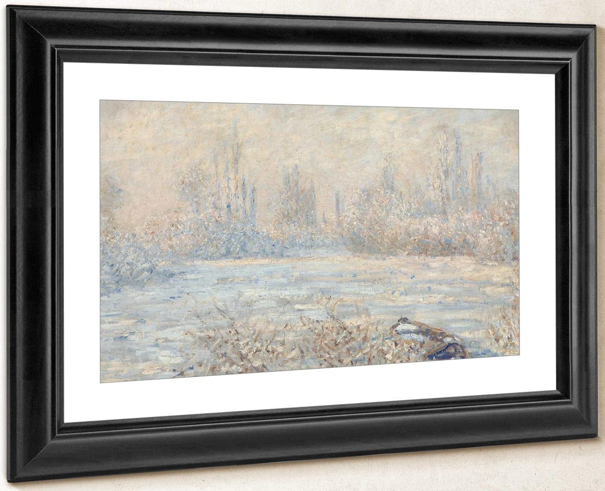 Le Givre (View Of Vetheuil In Winter, Val D'oise, Ile De France) By Claude Monet - Image 2