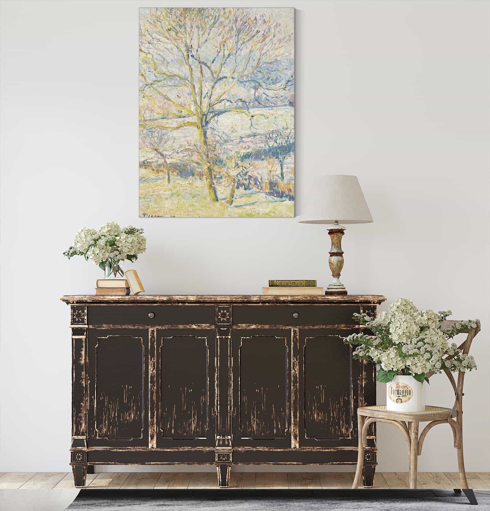 Le Grand Noyer Gelee Blanche Eragny by Camille Pissarro - Image 4