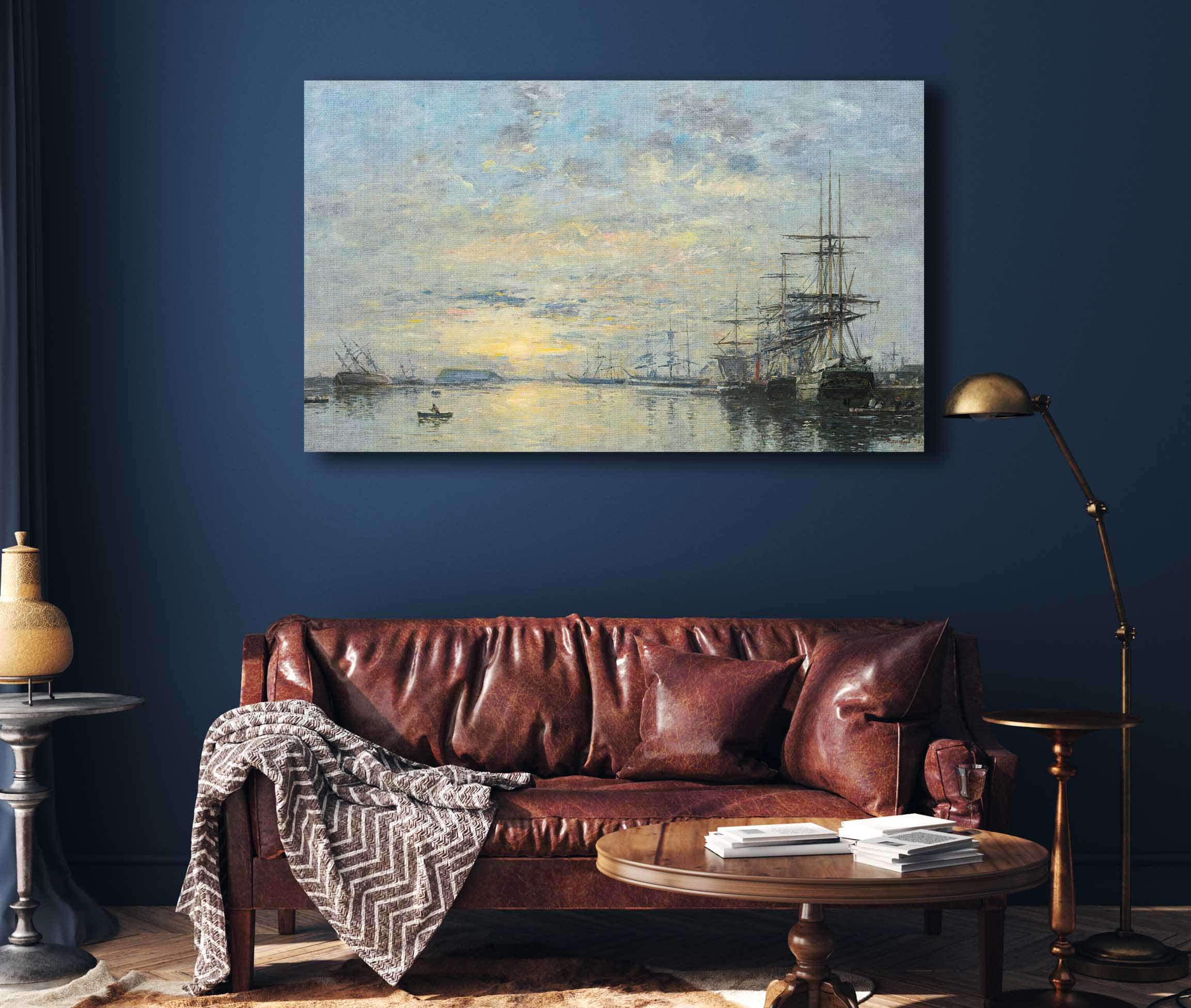 Le Havre Bassin De Leure by Eugene Boudin - Image 4