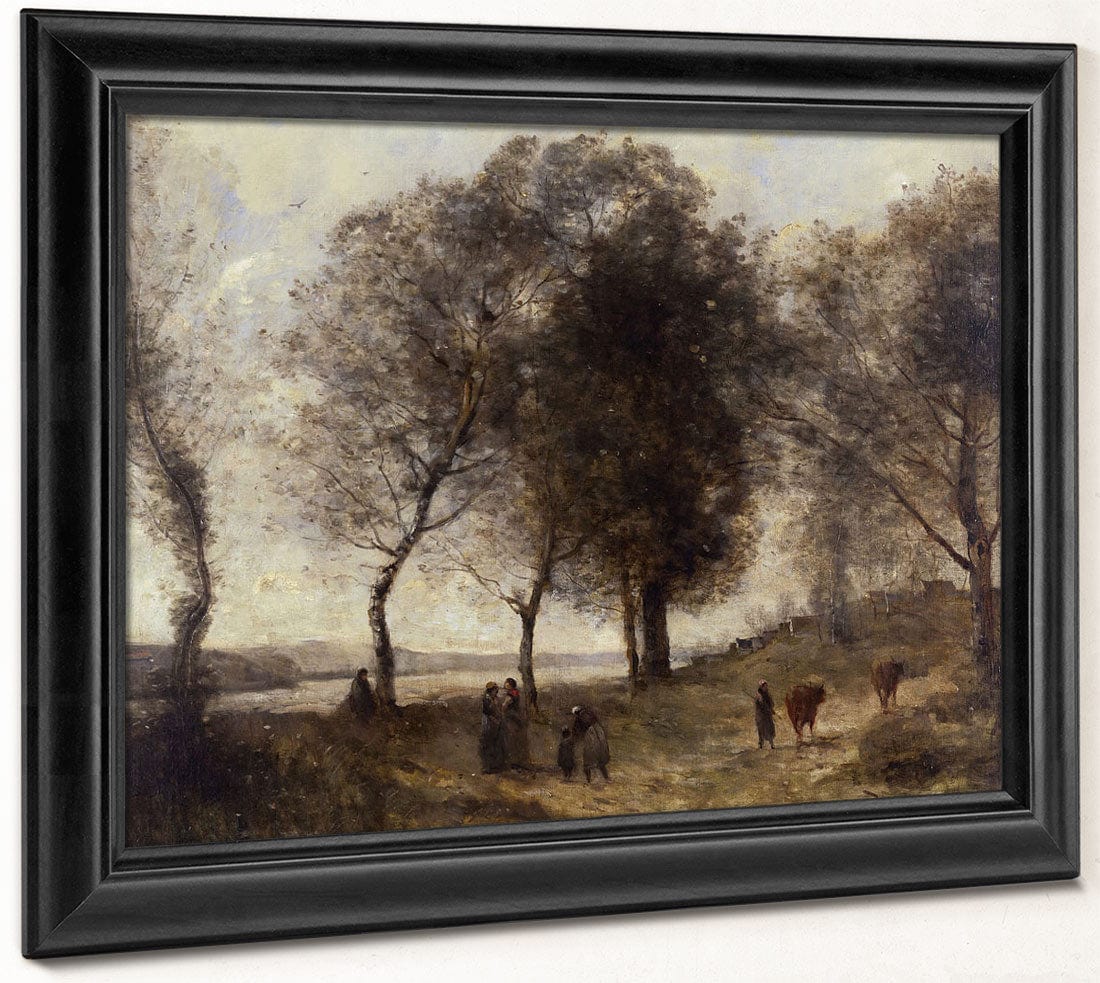 Le Lac (Or Le Chemin Des Vaches) By Jean Baptiste Camille Corot - Image 6