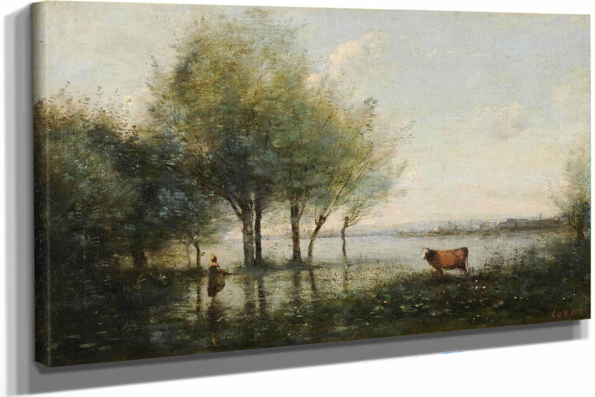 Le Marais by Jean Baptiste Camille Corot
