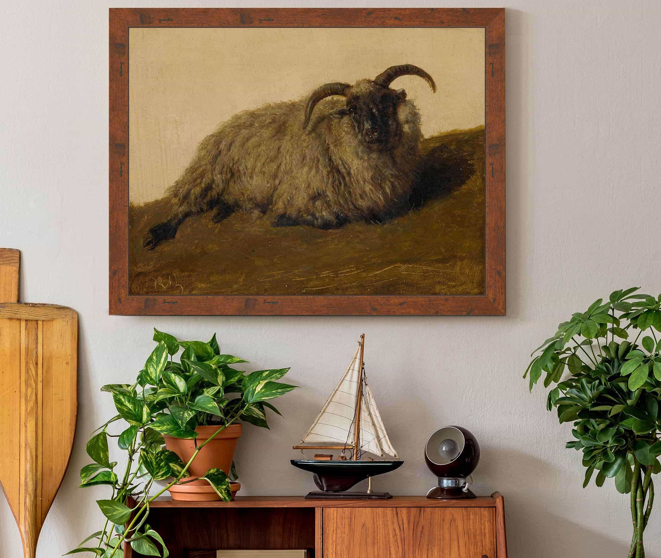 Le Merinos by Rosa Bonheur - Image 3
